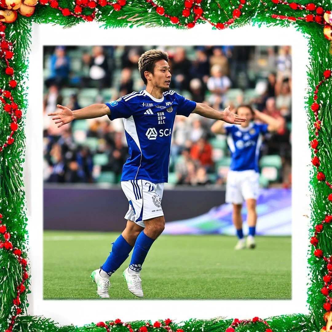 9 december och n&auml;sta spelare ut &auml;r nr 9 i @gifsundsvall @taiki_kagayama den hypertrevlige japanen 🇯🇵 som varit ytterst nyttig i &aring;r. Bland annat med 7 m&aring;l fram&aring;t och 3 assists. Bonus f&ouml;r flera roande frisyrbyten samt