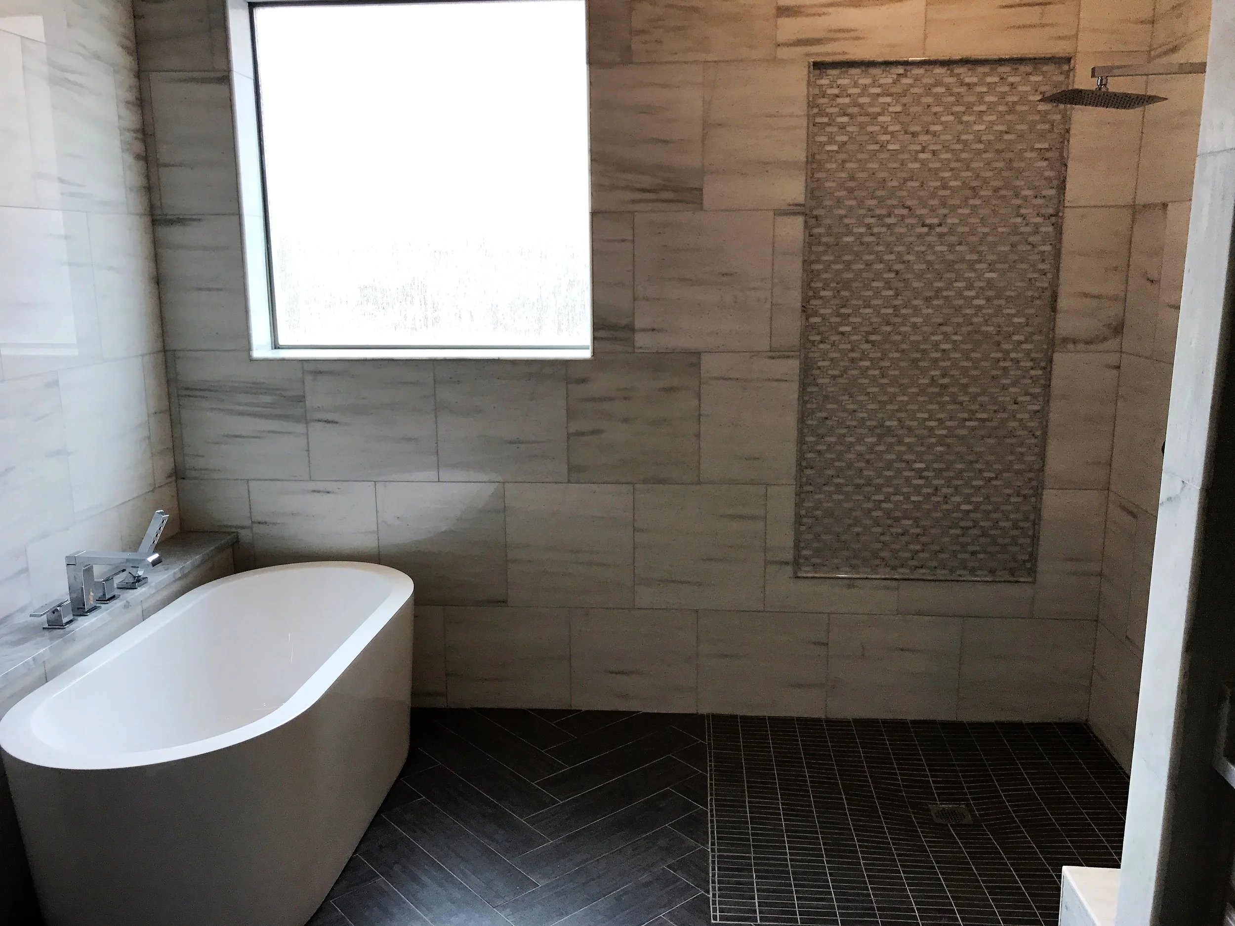 Converted bath to spa bath.