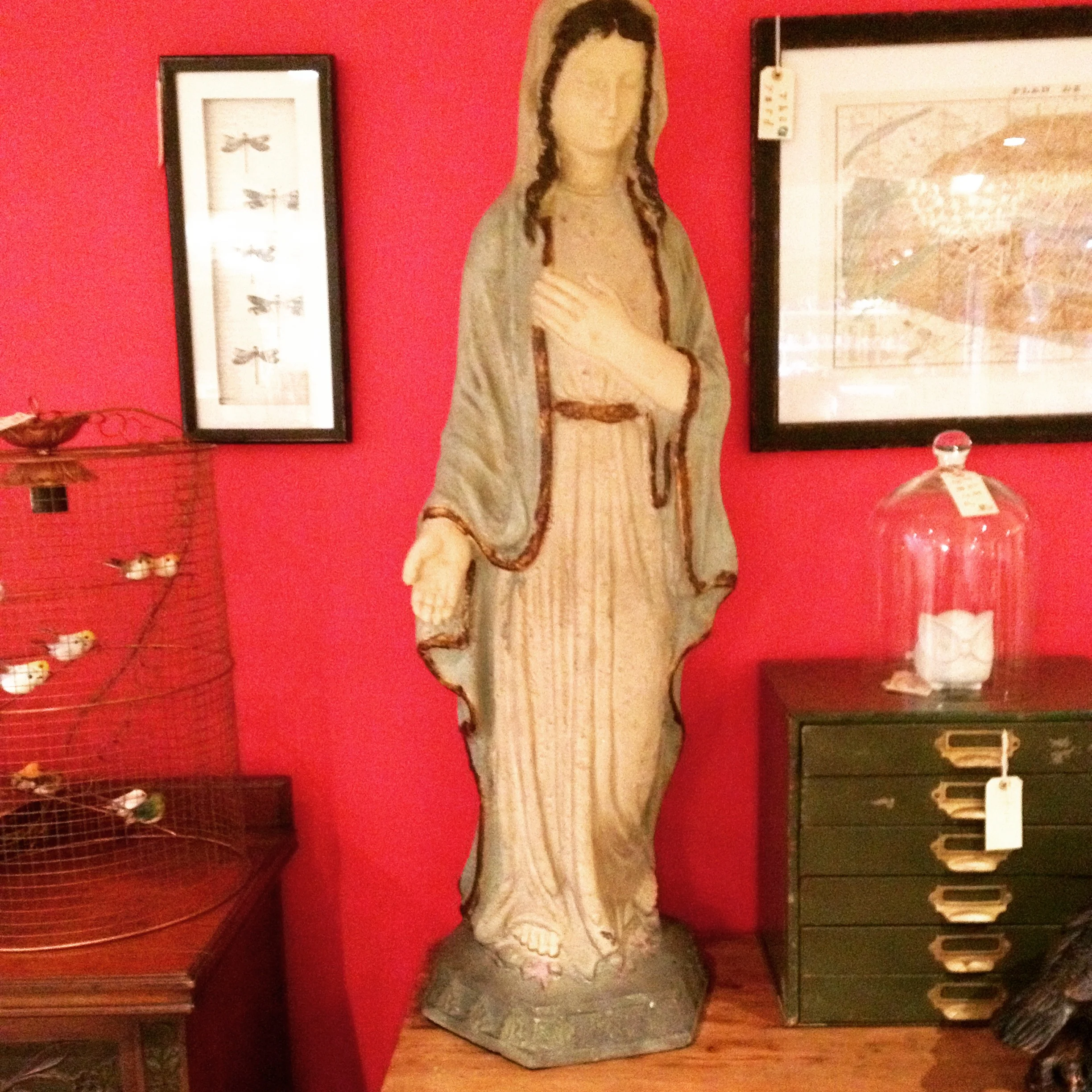 Large Madonna figure