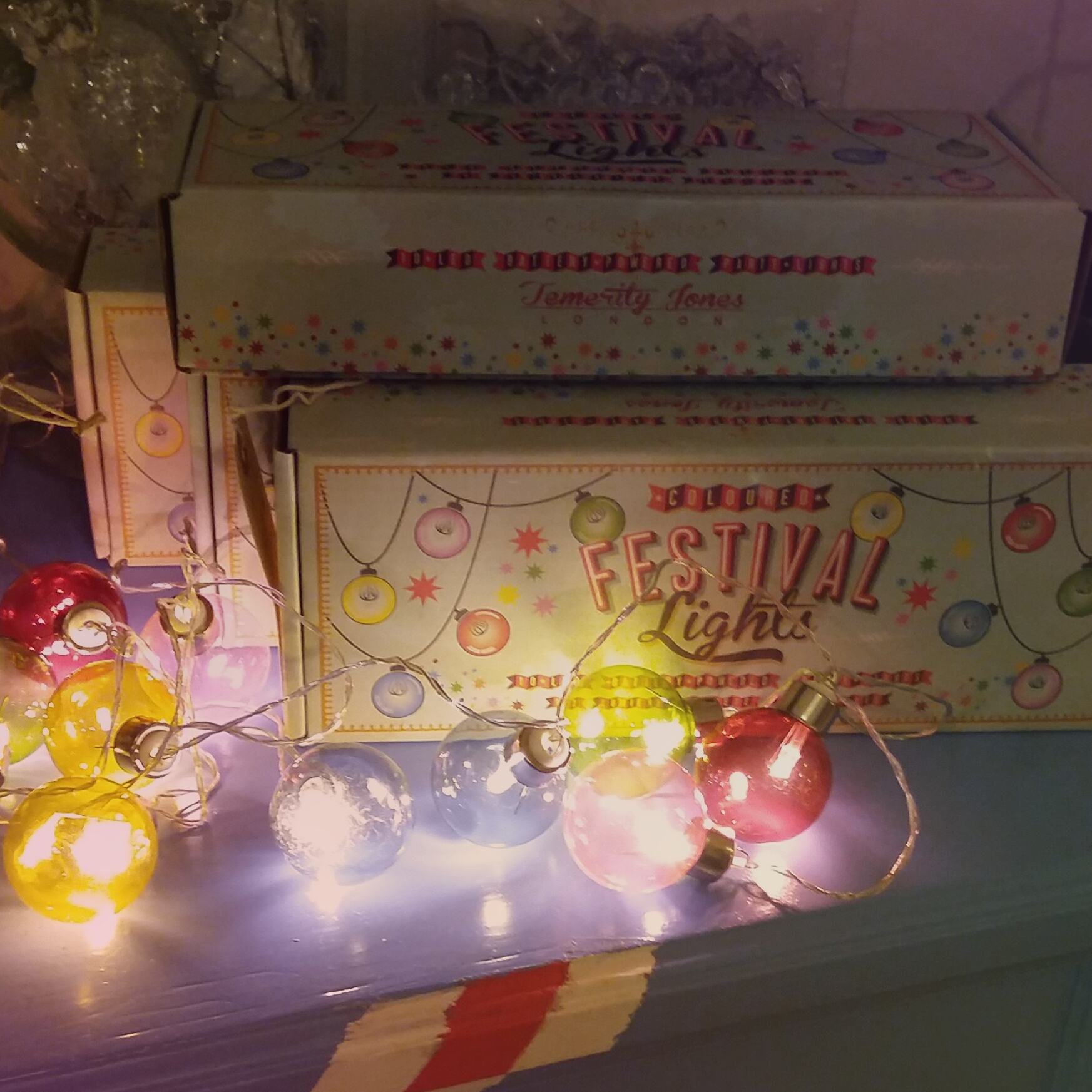 Back in stock coloured festival battery operated lights £12