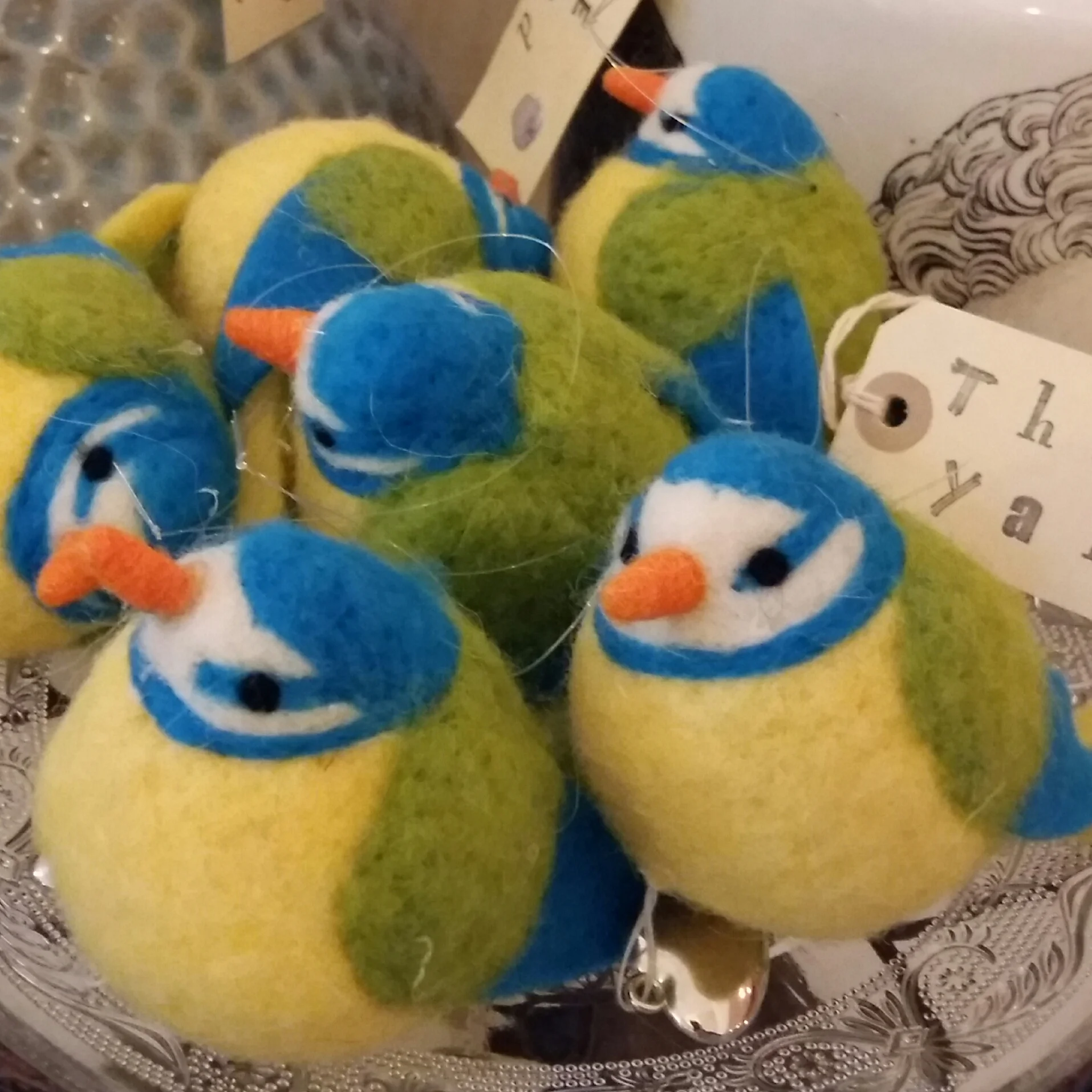 Back in stock after selling out, little felt birds £4.00 each