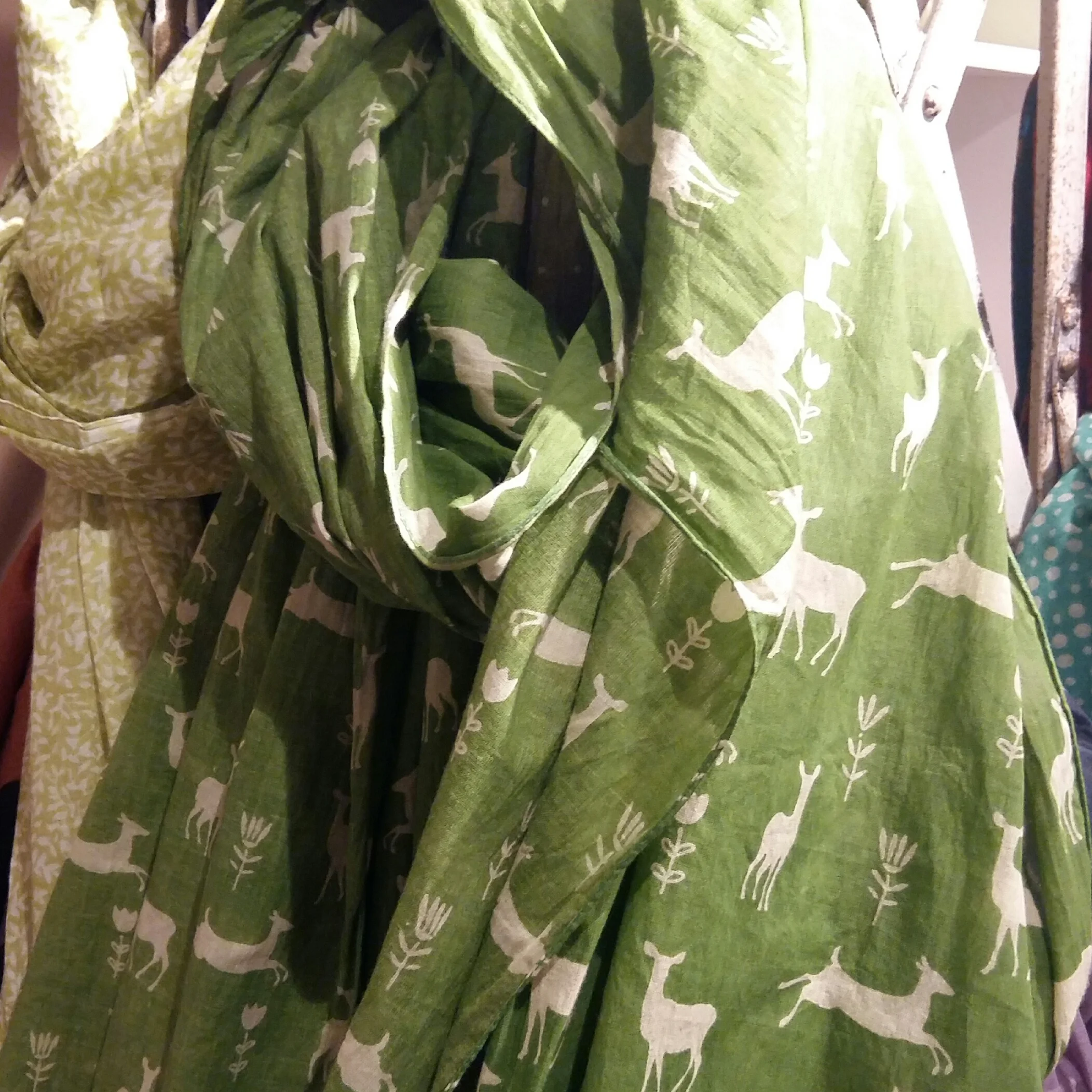 Deer print scarf