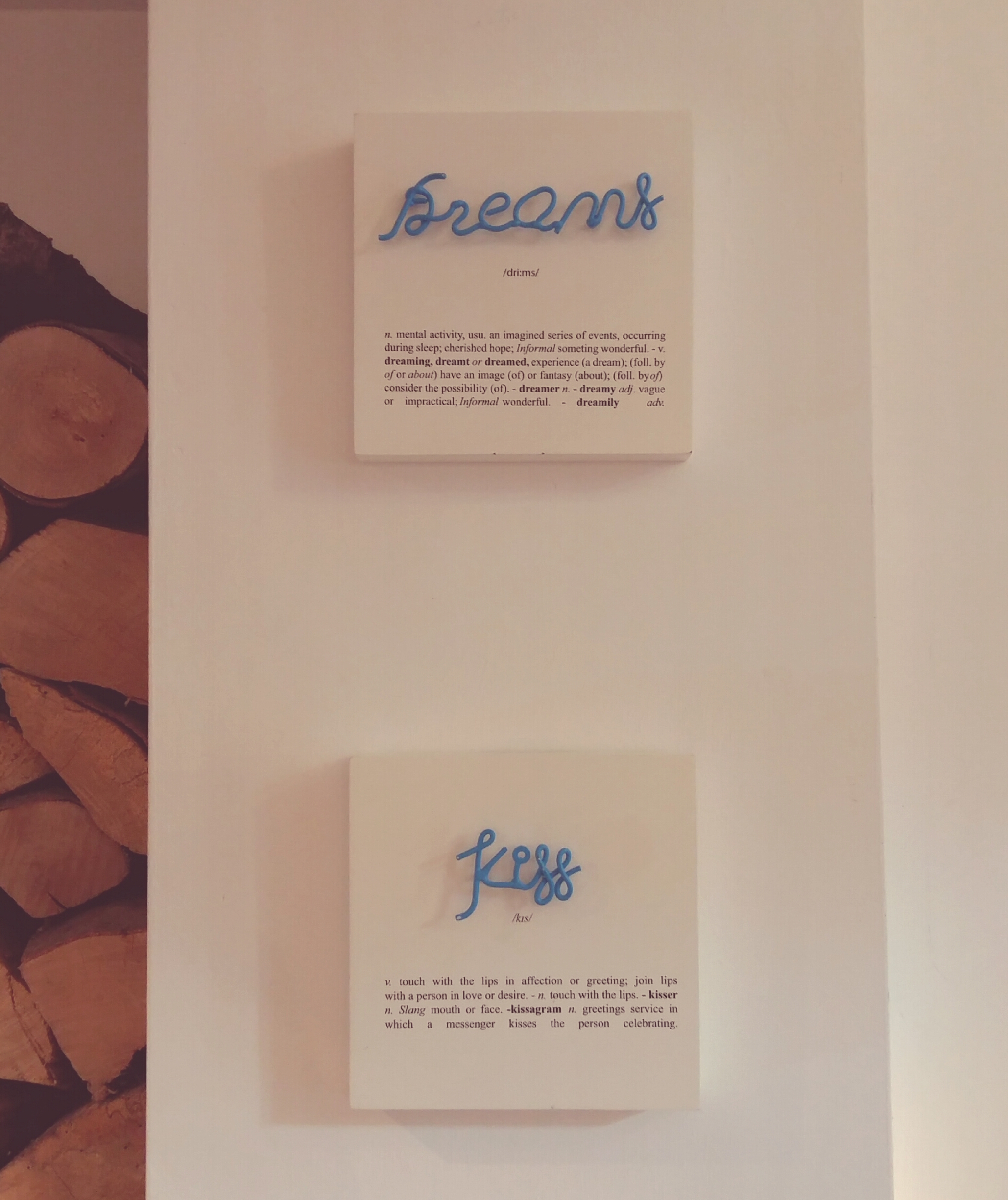 Dreams and Kiss small canvases 