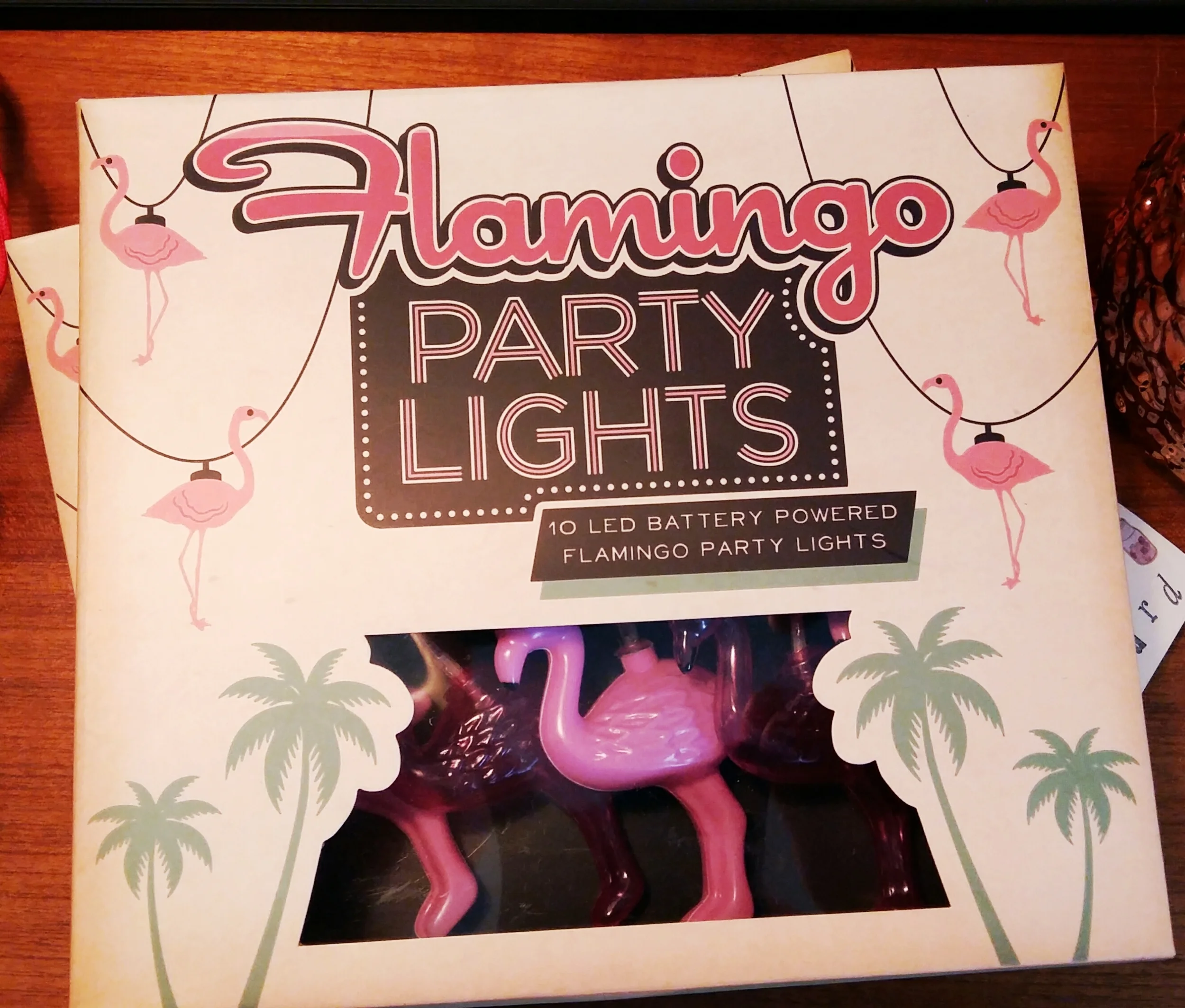 Flamingo string lights battery powered 