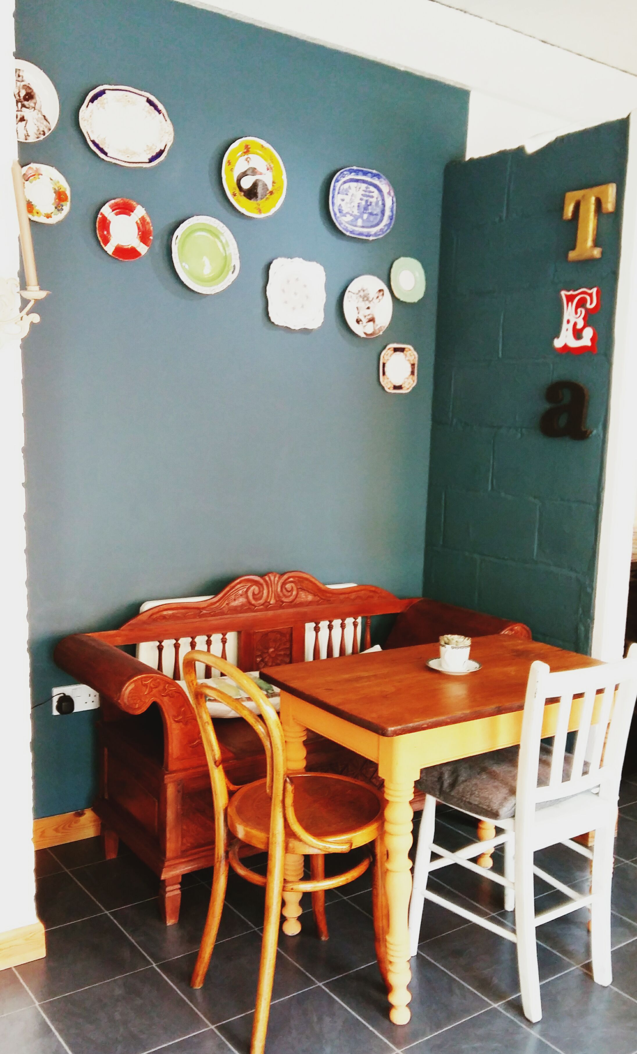 Painted table (in our favourite colour)