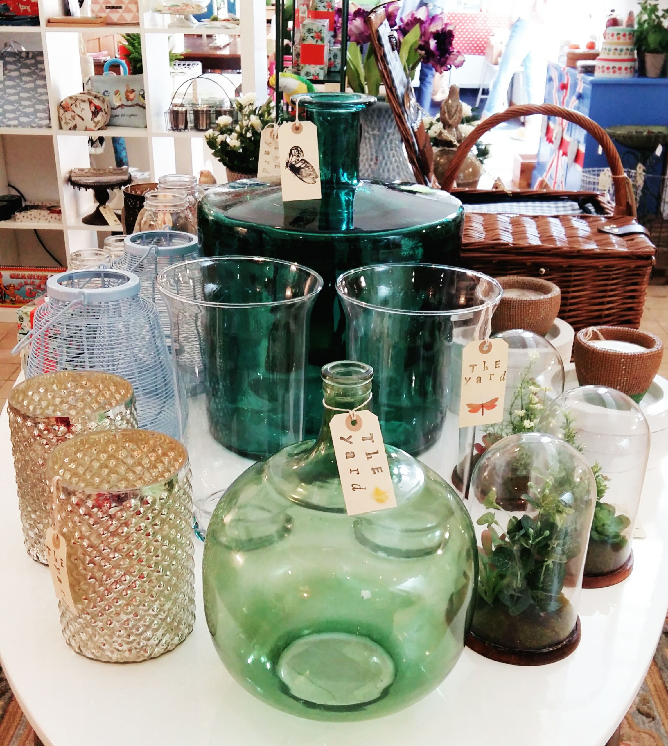 Lots of glassware in all shapes and sizes
