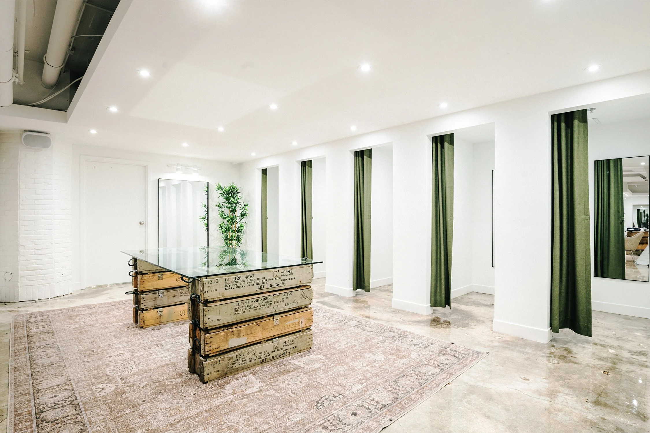 Minimal retail fitting area and open layout designed by Finkel' within Empire’s flagship store