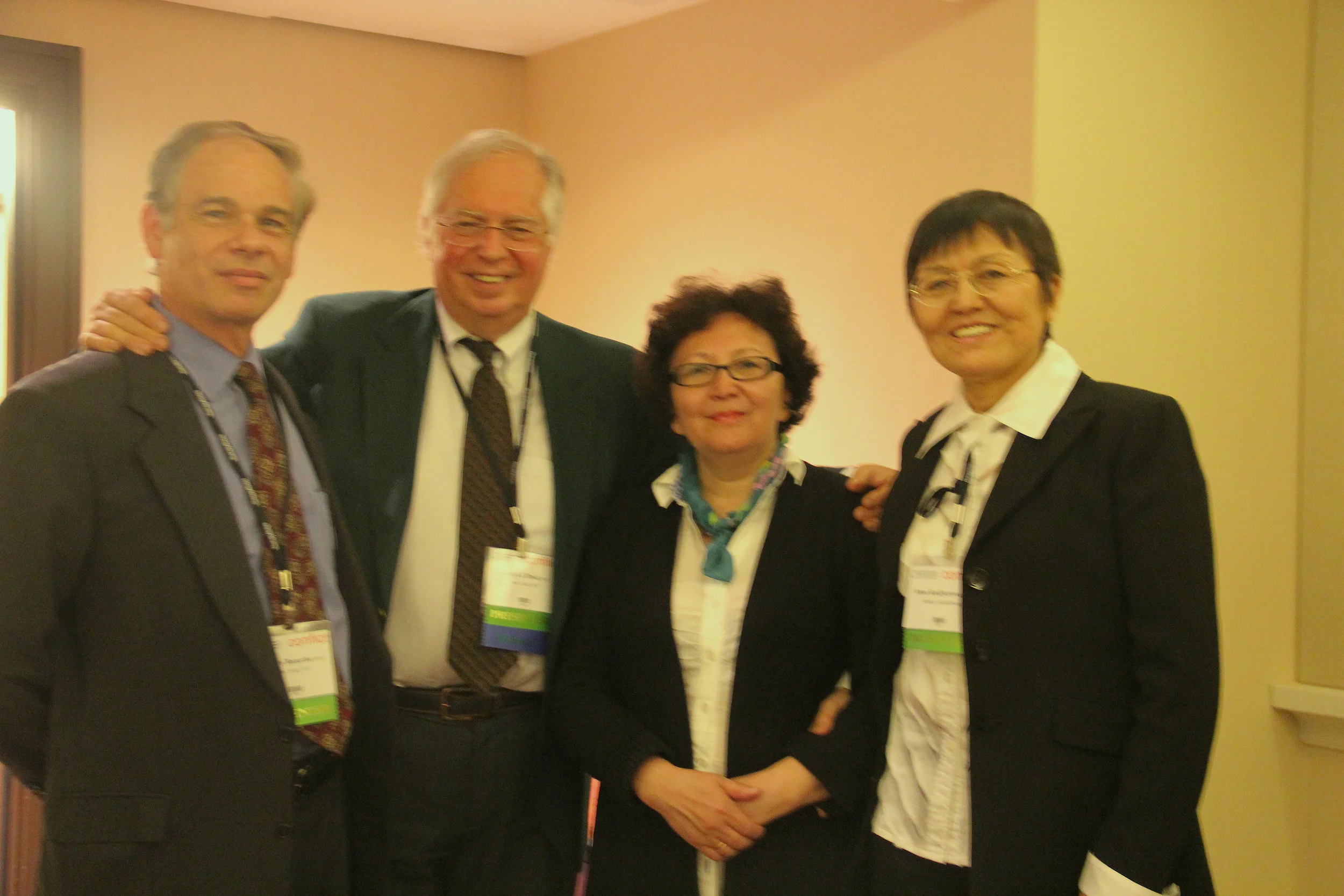 Charles Bonerbo, LCSW; Albert Brok PhD, :Student from Kazakhstan, Anna .kudoyarova, PhD; Director Kazakhstan Psychoanalytic Institute