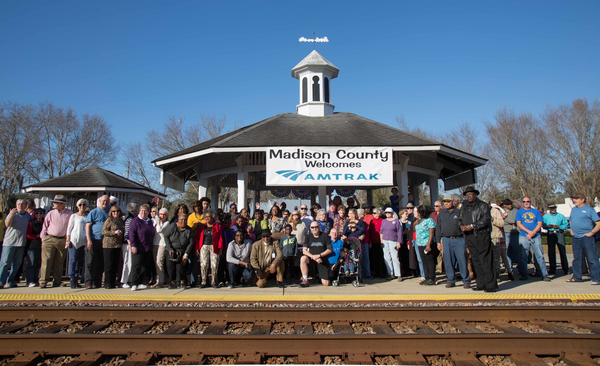 Crowd at Madison Station