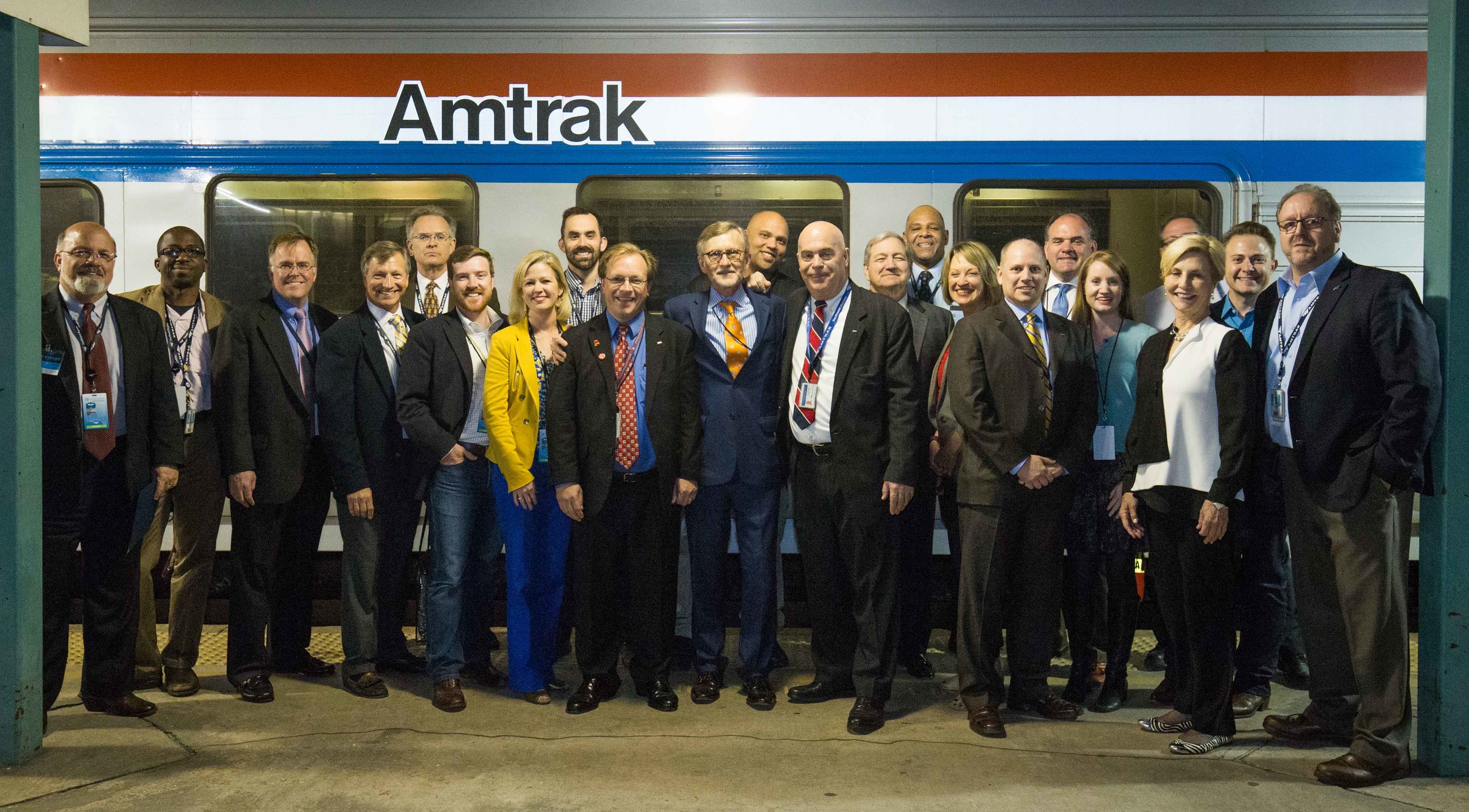 Southern Rail Commission and Amtrak Crew at the Jacksonville Station