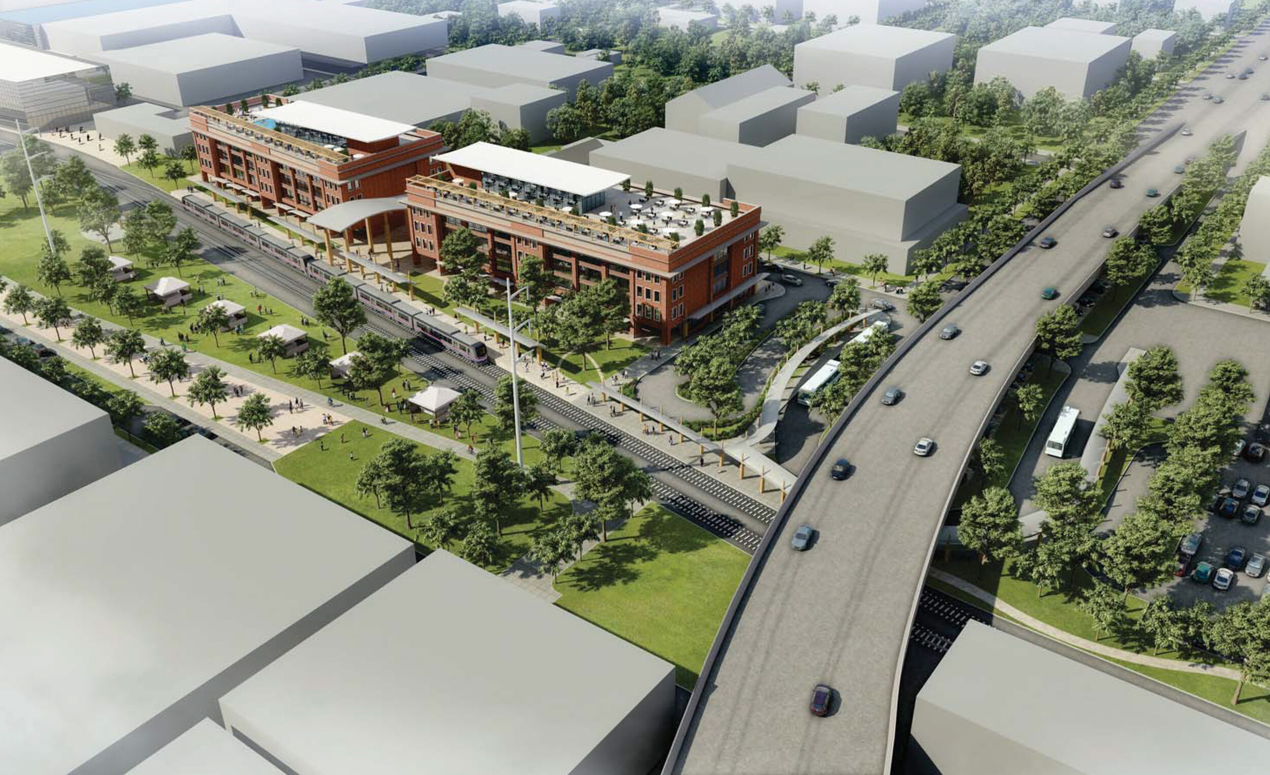 Downtown Baton Rouge Station conceptual rendering