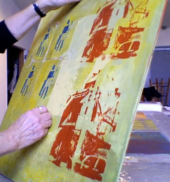 Printing residency with Thomas Sprenkle at OCAC print studio, Portland, Oregon.