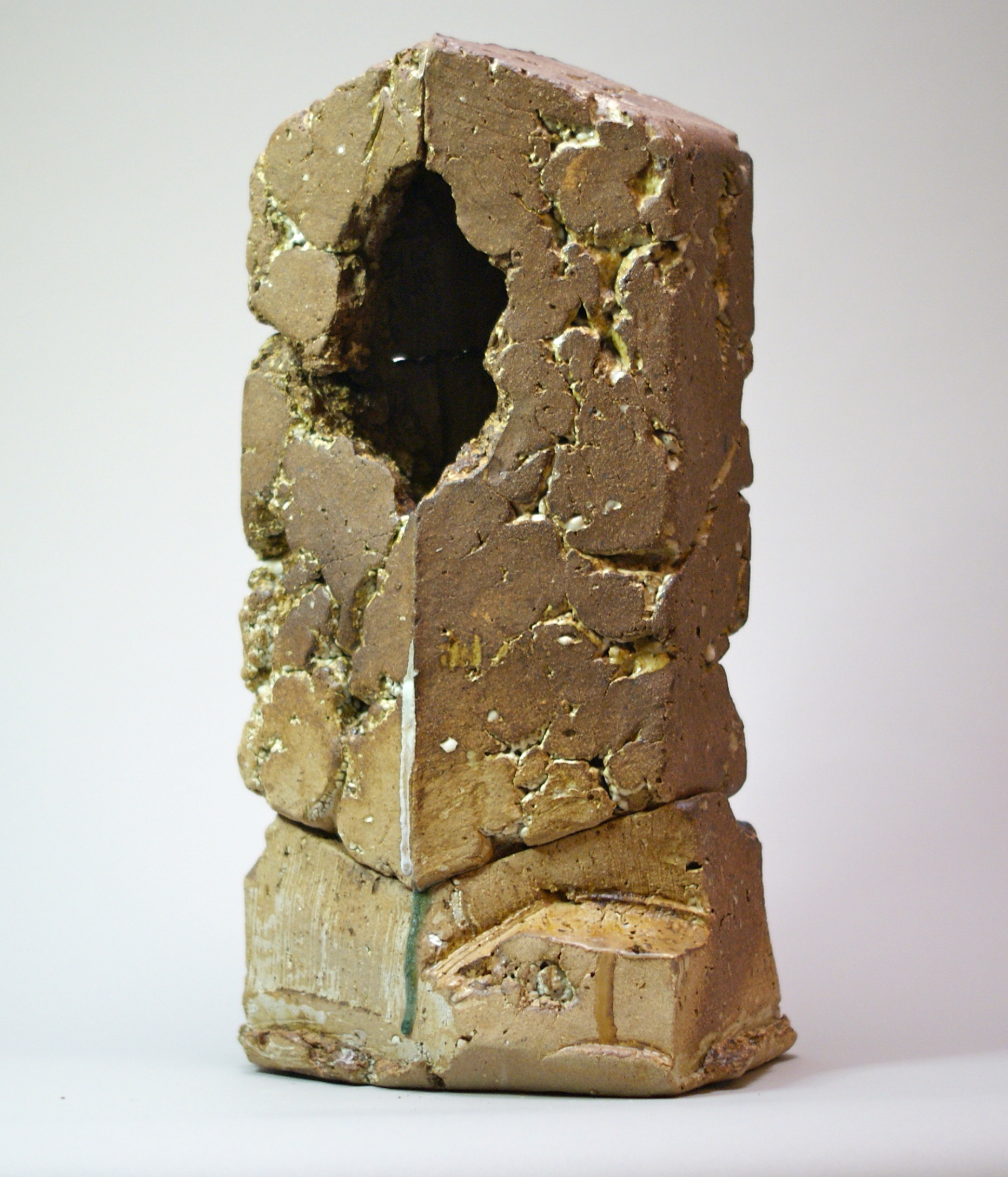 Ossuary Ceramic, Oxide Pigment 22 x 11 x 9" 2015