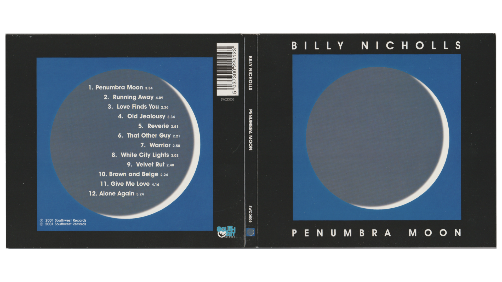 Penumbra Moon (2001) SWCD006 — Billy Nicholls