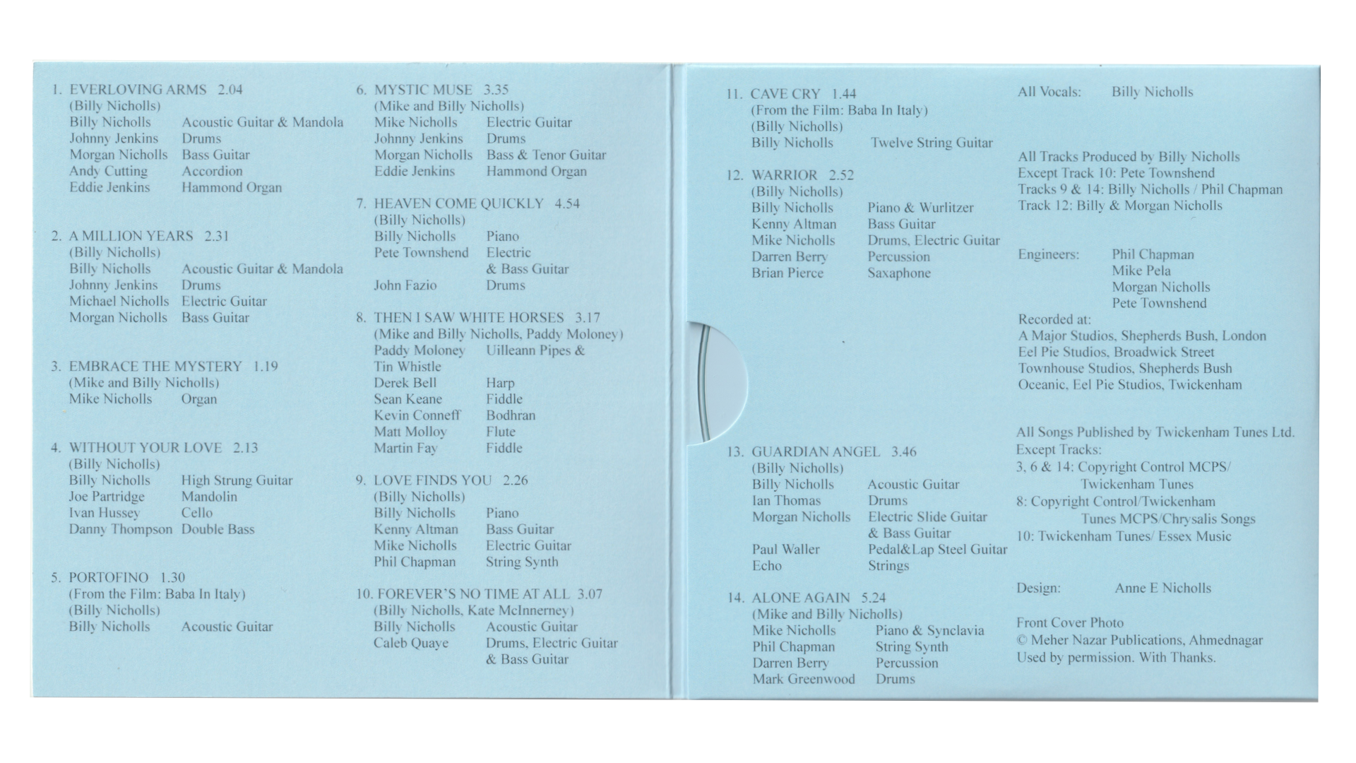 Meher Baba Album (2011) — Billy Nicholls