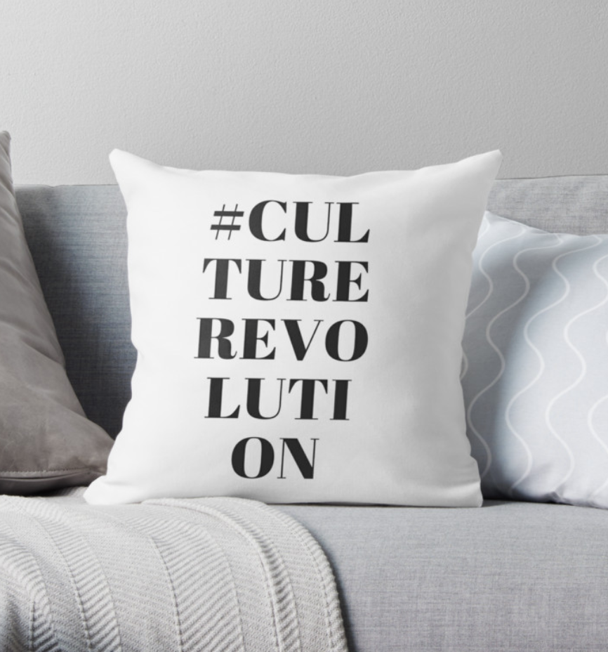 Hashtag Throw Pillow