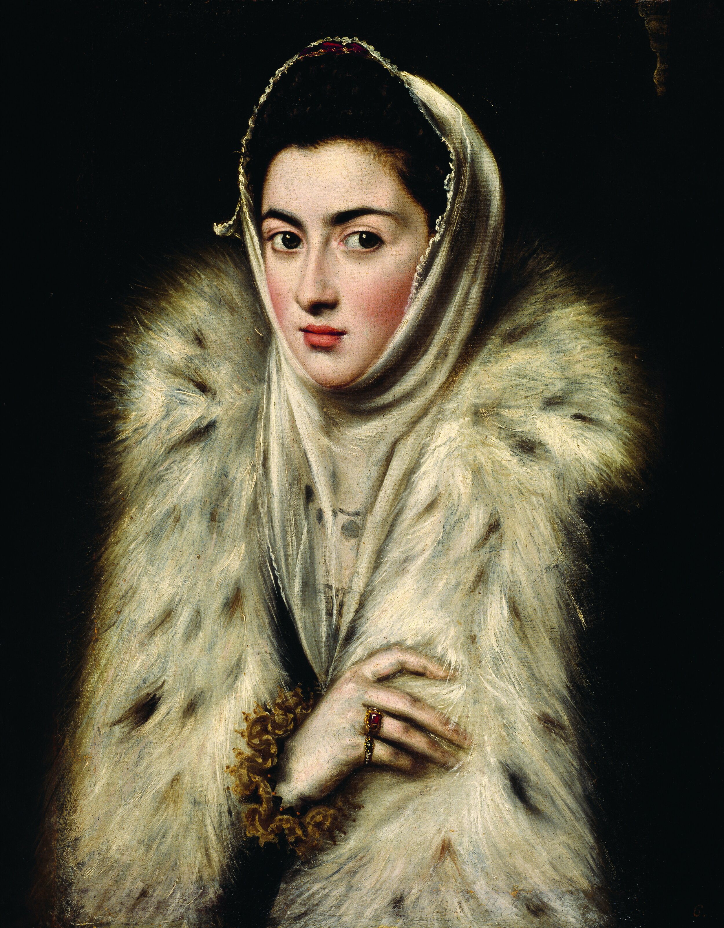 El Greco Lady in a Fur Wrap (1577-79) 