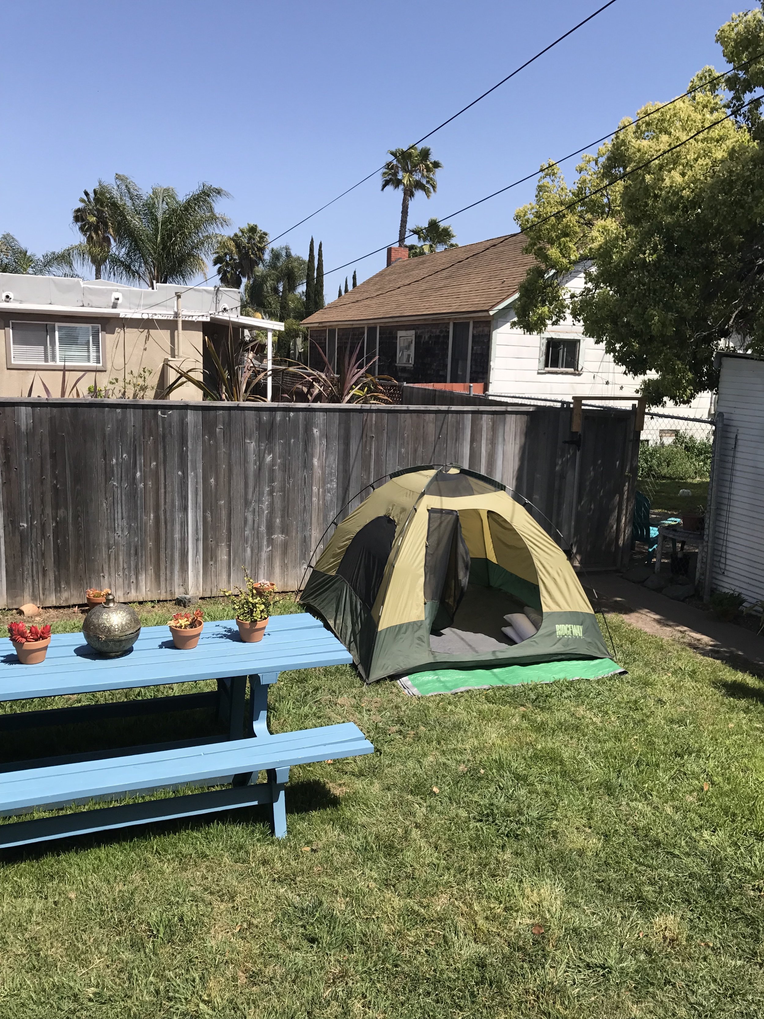 Camping in my old backyard (2017)