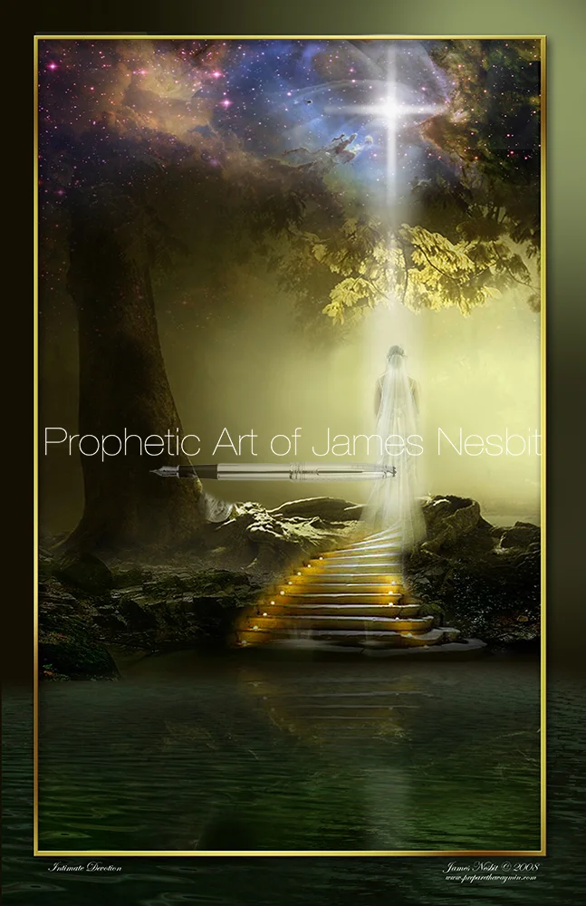 Bride of Christ in the garden waiting for her King