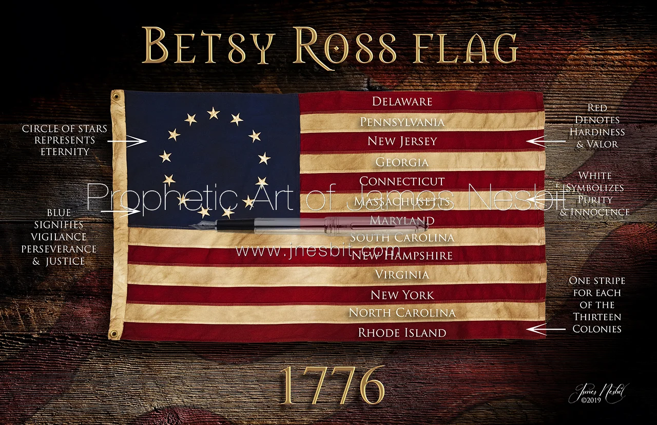 The Betsy Ross Flag — Products 2 Prophetic Art of James Nesbit