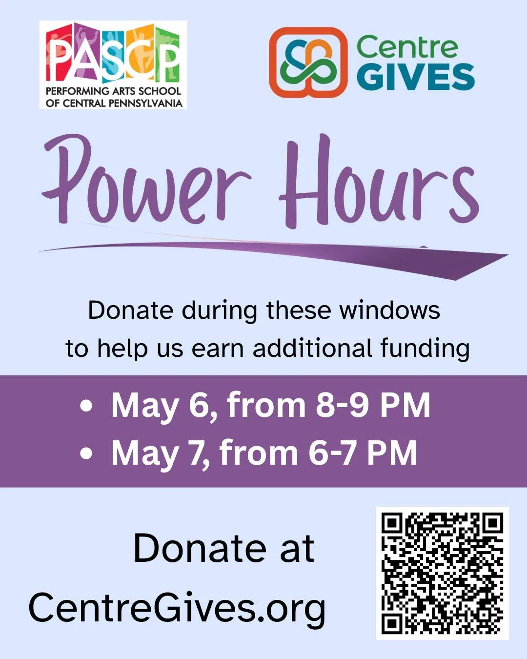 #CentreGives #centregives #happyvalleypa Centre Gives is Centre County's largest giving event of the year and we need your support! 

Arts education is critical to thriving communities. Your support ensures we can continue to provide high quality, pr