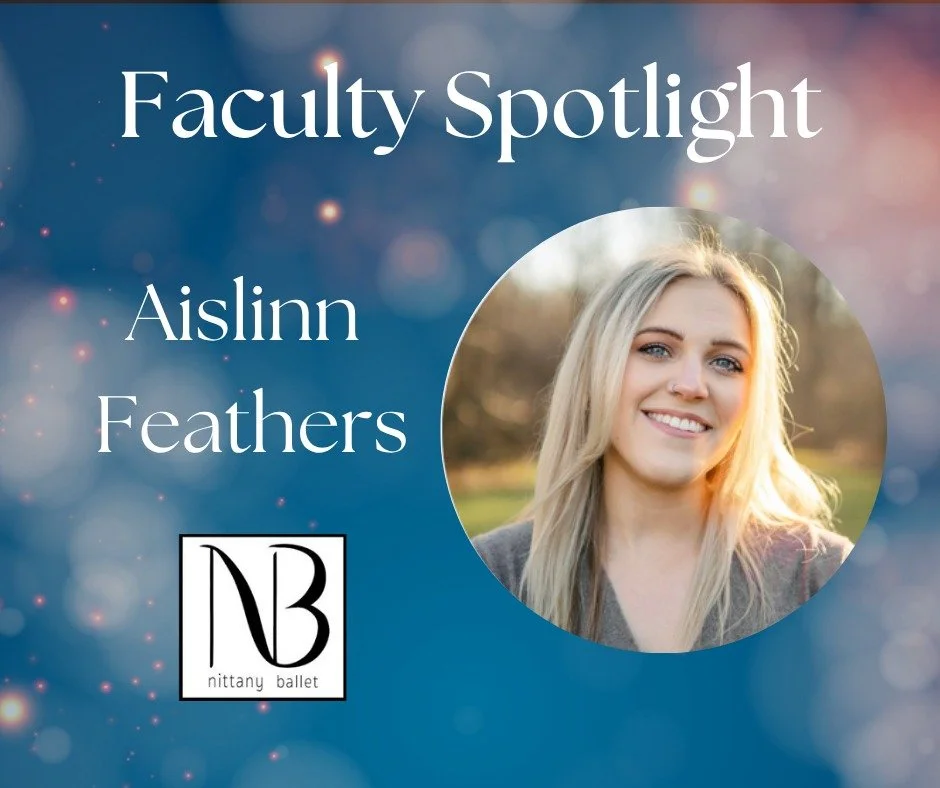 It's #FacultyFriday!!! Aislinn Feathers is originally from Pennsylvania and has over 20 years of extensive dance experience. Aislinn attended The American College of Greece and majored in Theatre and Dance. Throughout her tenure she was a member of t
