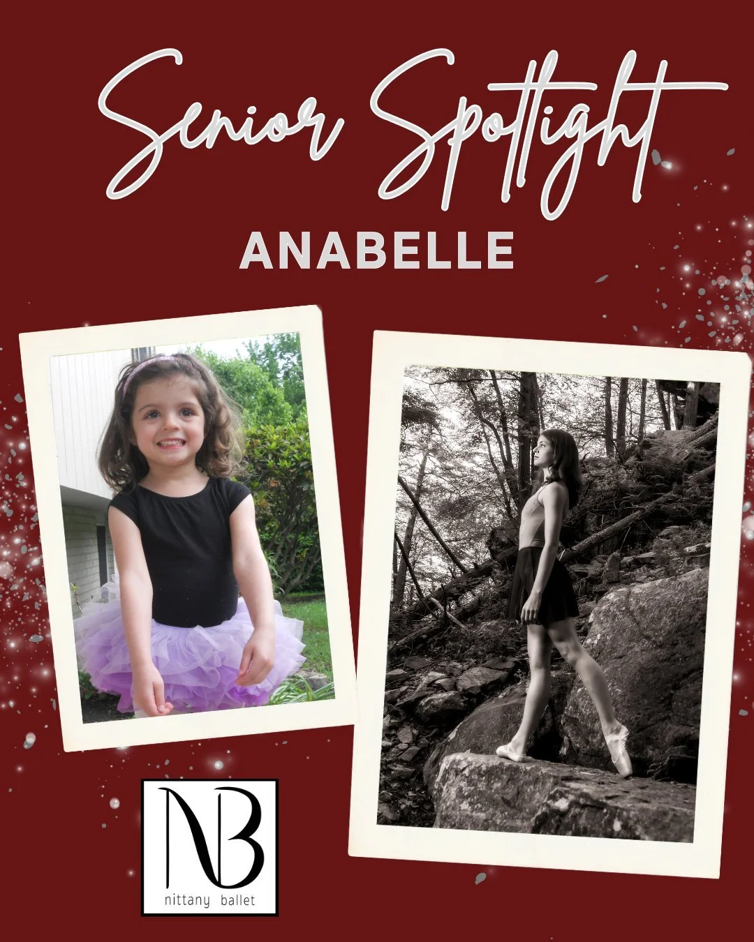 Nittany Ballet is celebrating our graduating seniors this week! Anabelle is heading to Penn State University Park to study neurobiology with a minor in Spanish. #ballet #classof2026 @pennstate