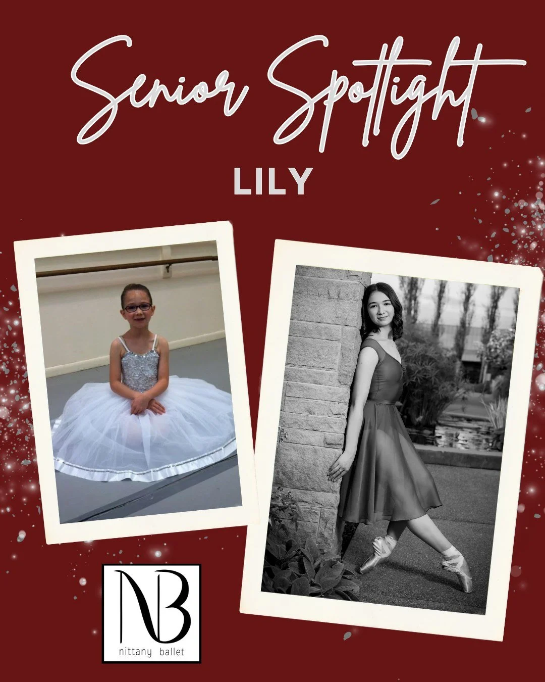 Another of our lovely NB seniors! Lily will be attending West Virginia University double majoring in Forensic Science and Dance. #ballet #classof2026 @westvirginiau