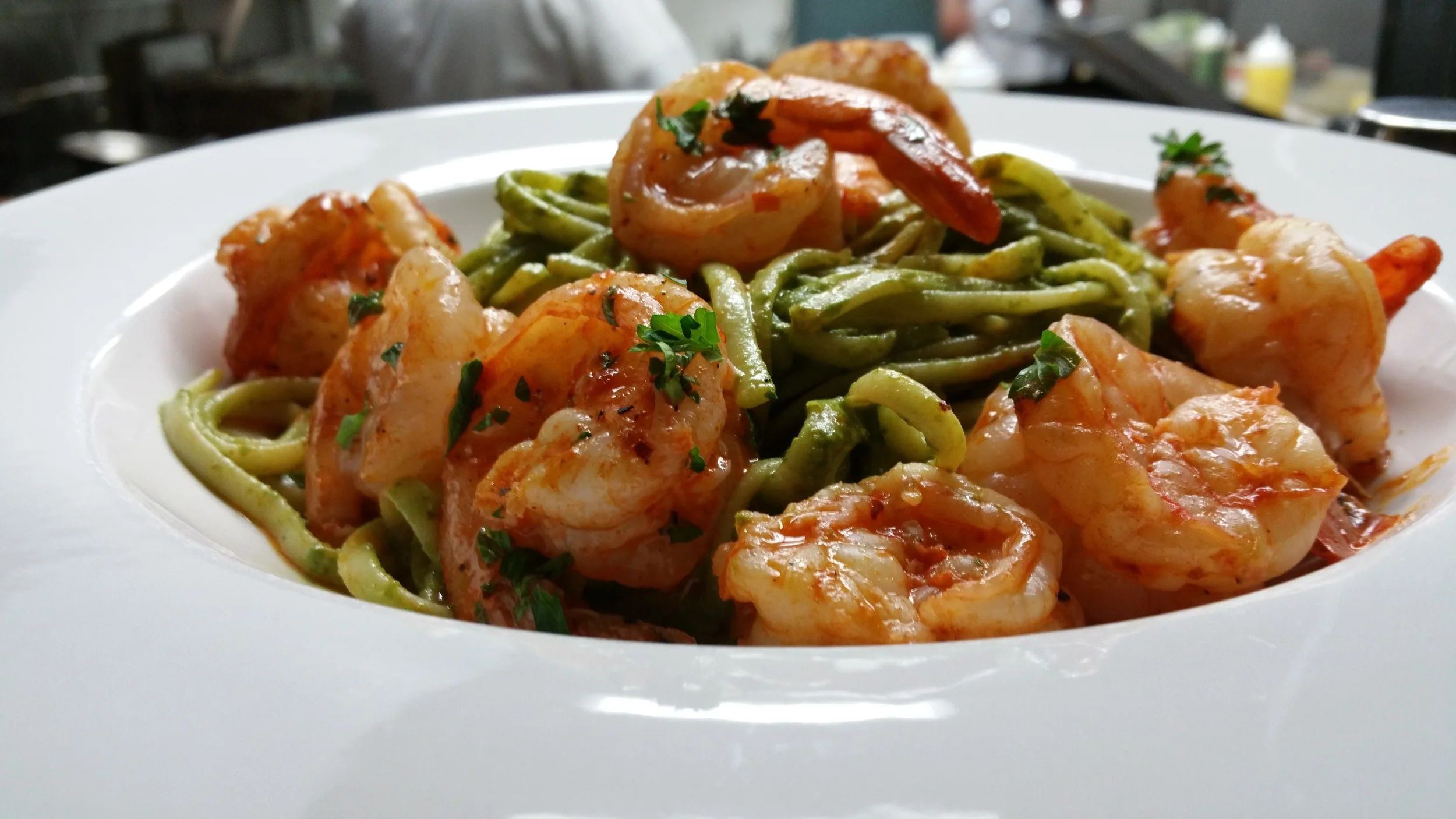 Peruvian Pesto and Shrimps
