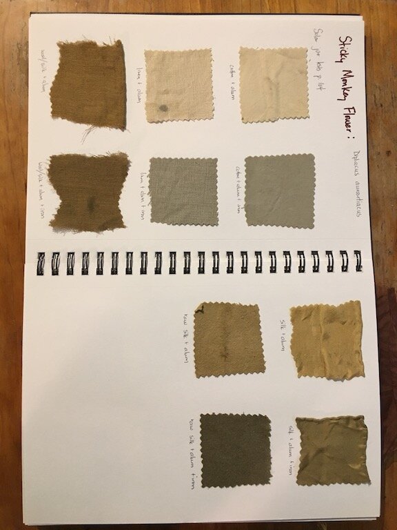 Sticky Monkey Flower sample book.jpeg