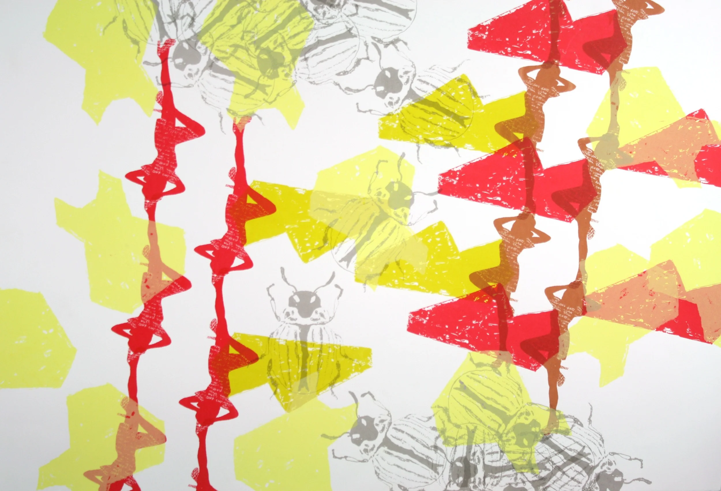  repeated motif screenprint, 2011. 