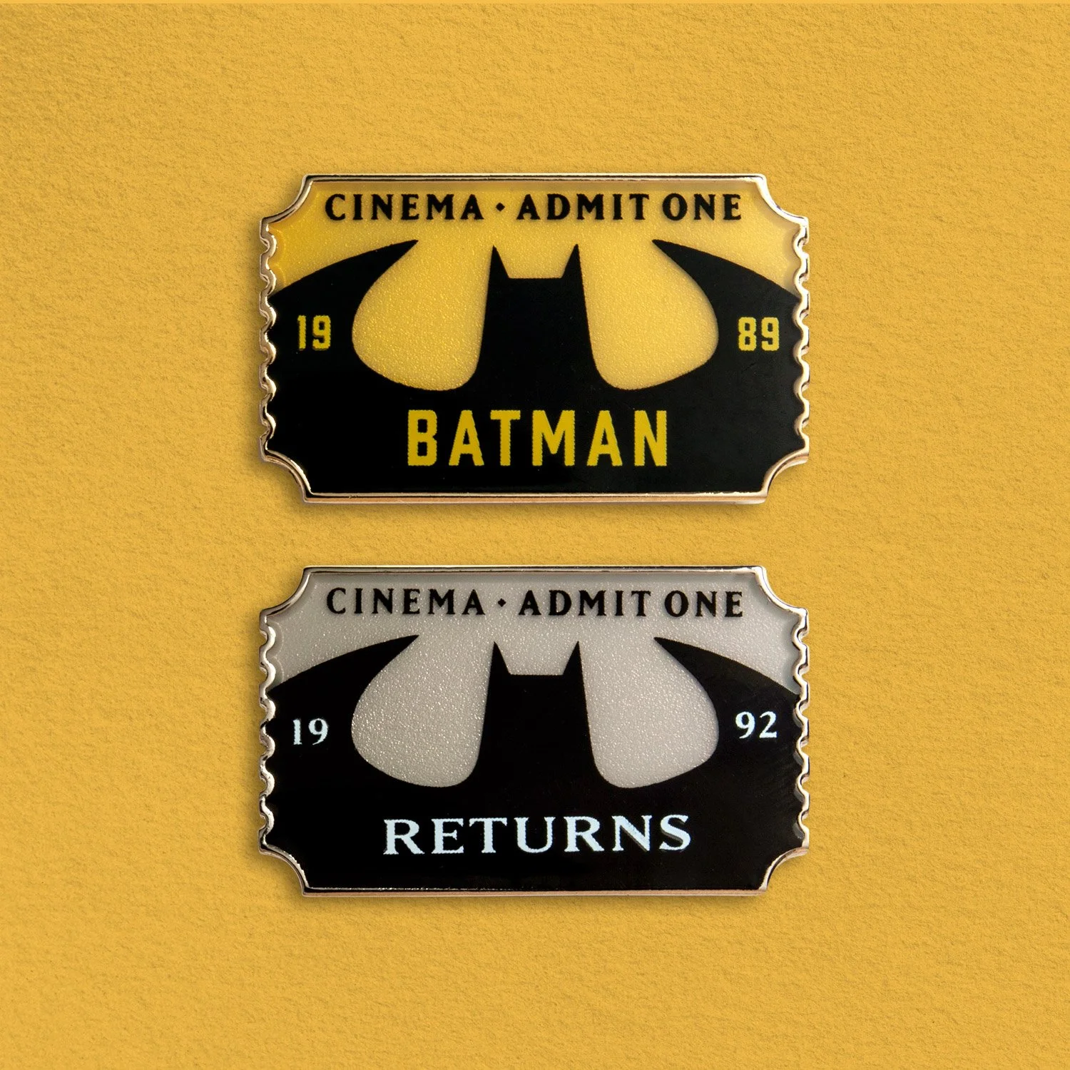 Bat Ticket Enamel Pin Collection