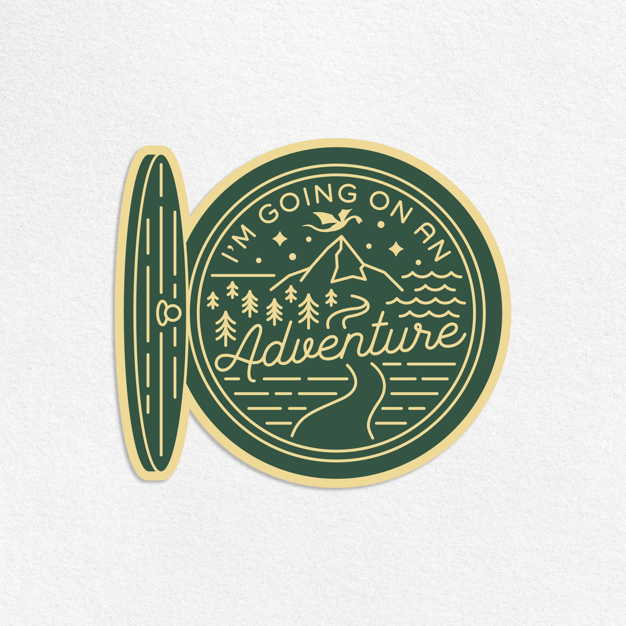 I'm Going On An Adventure Sticker