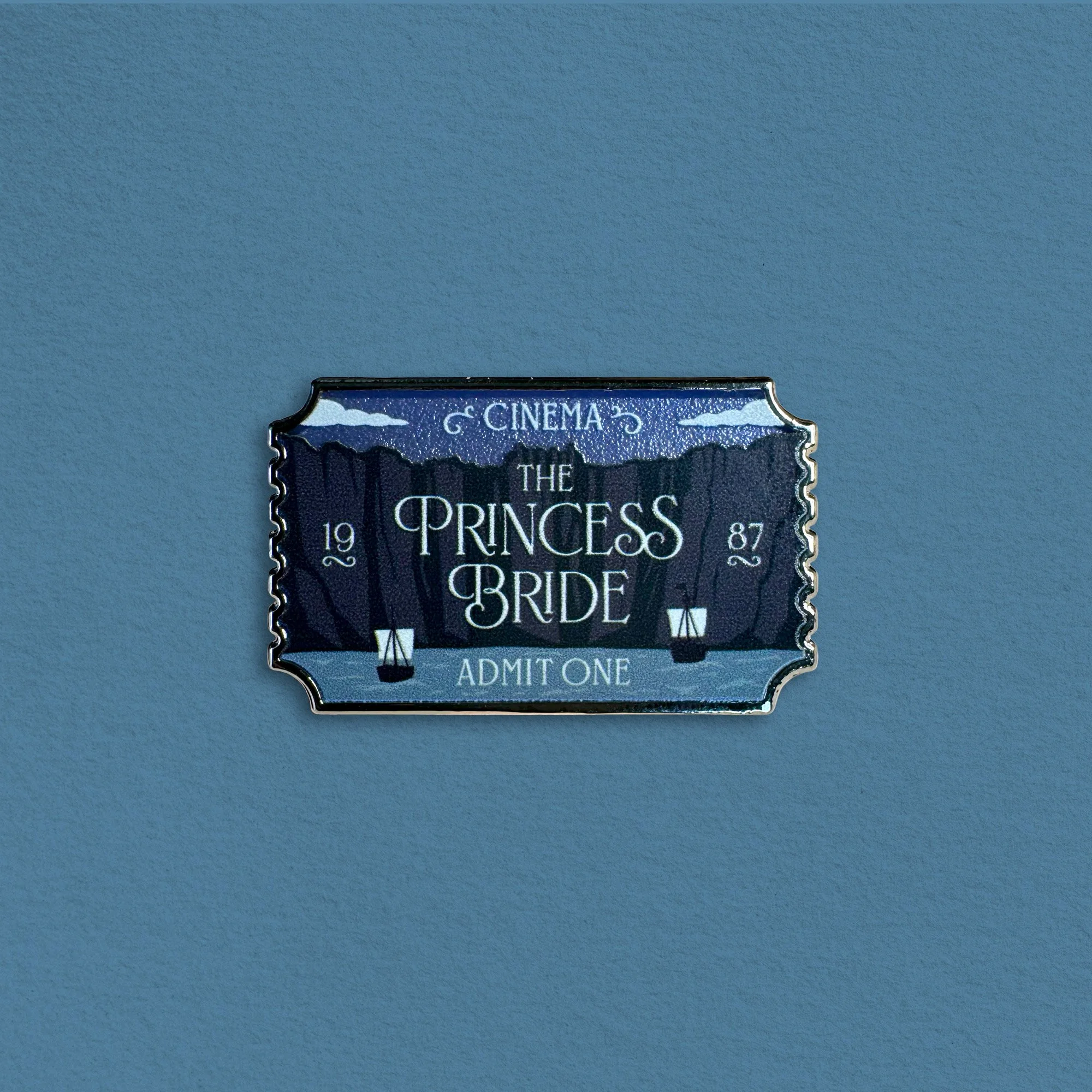 The Princess Bride Ticket Enamel Pin