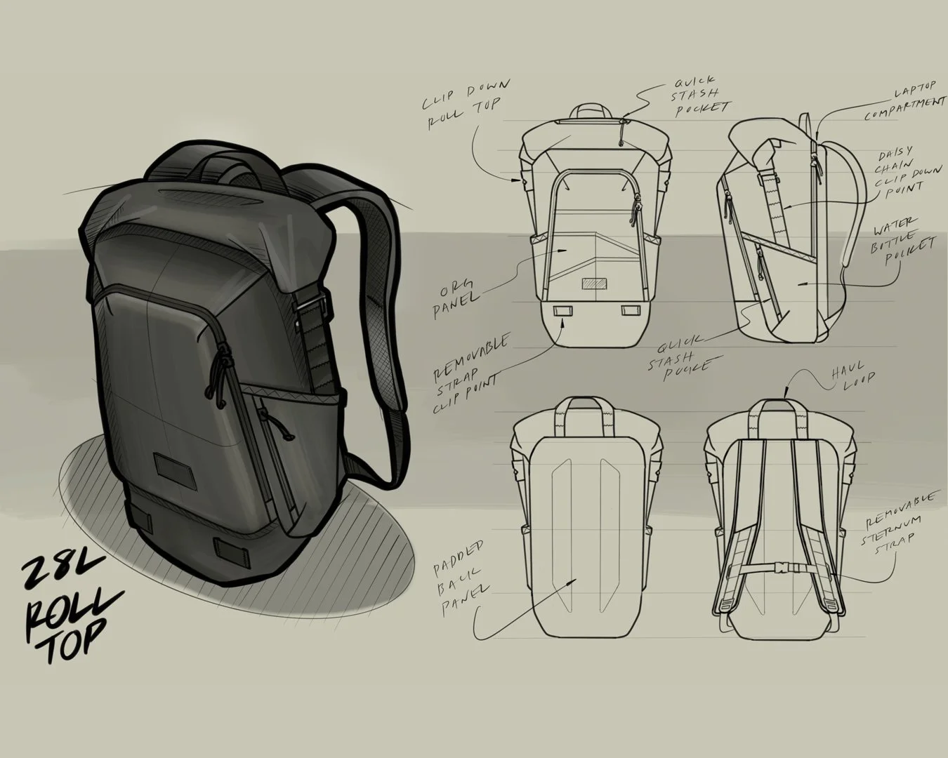 Update 81+ backpack sketch design latest in.eteachers
