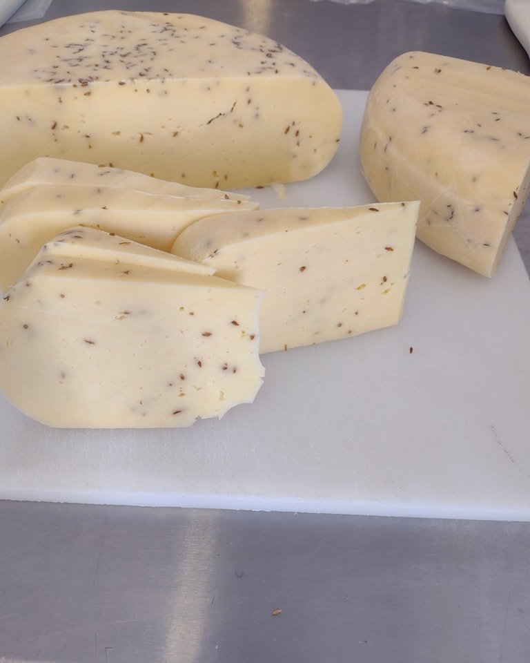 Our caraway flavored Pilgrimage is ripe just in time for the summer solstice. Did you know that Jāņu siers, a caraway-flavored cheese, is traditionally made in Latvia to celebrate the summer solstice, specifically on June 23rd, the eve of St. John's 