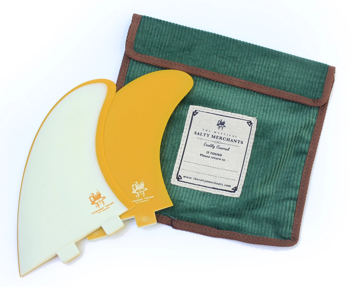 Upright all-round twin fin