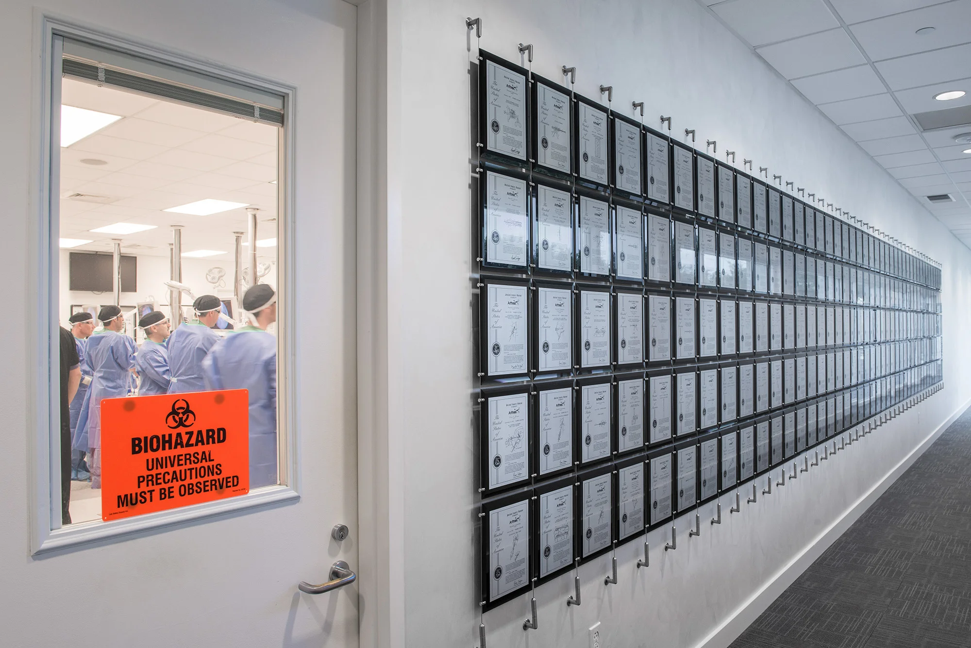 Patent Wall outside of Wetlab