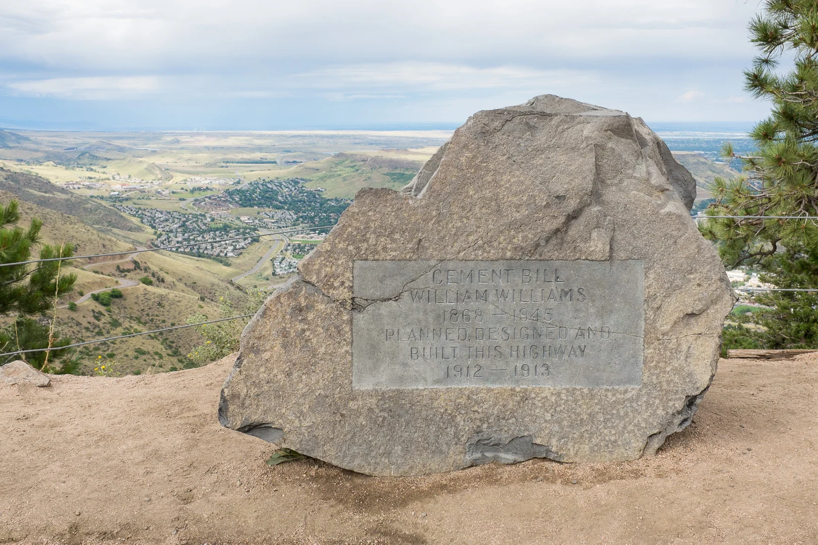 Memorial to Cement Bill, at the Gravesite of Buffalo Bill Cody, Colorado, 2014