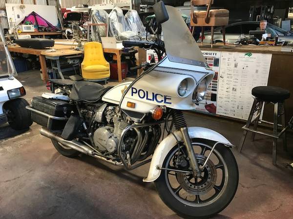 komplet betale chant 1988 Kawasaki KZ1000-P / Police Bike - $1 — Select Moto