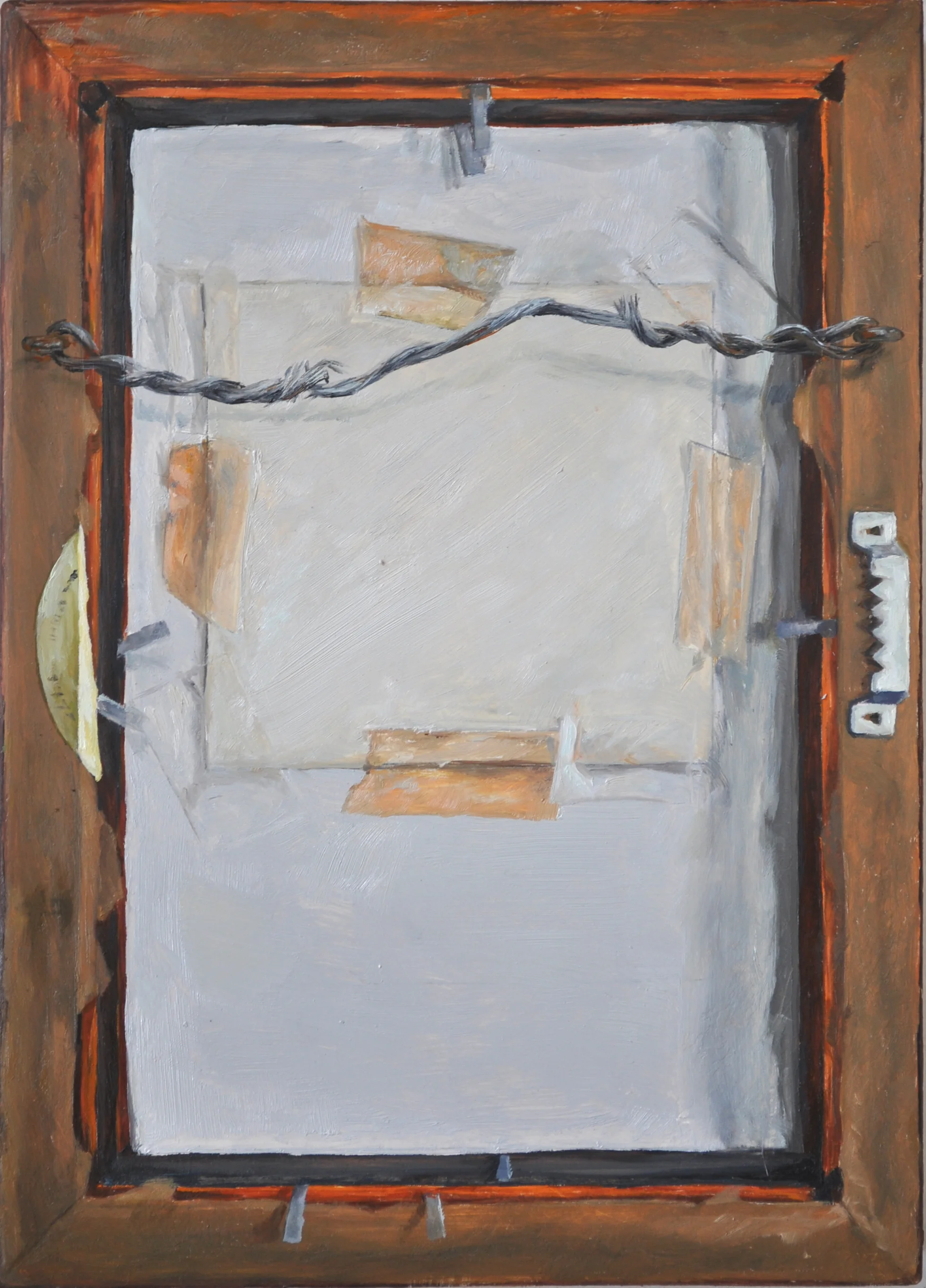 “Reframe”, Oil on panel, 7” x 5”, 2015 