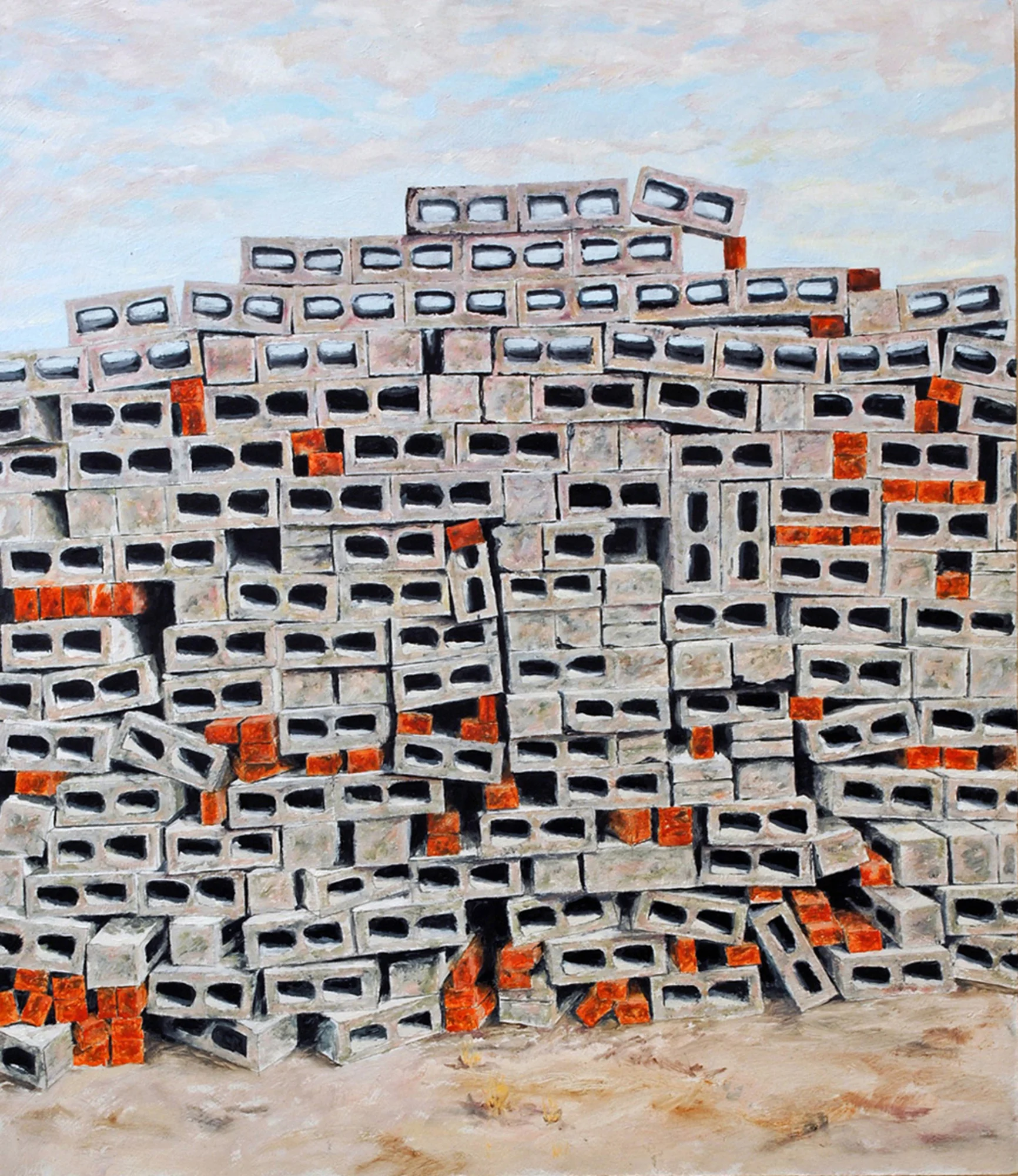 The Odds Are Against You,  22” X 19”,  Oil on board, 2013