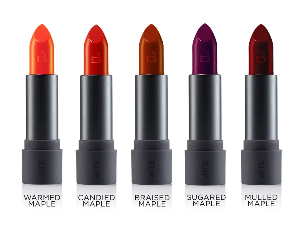 Bite Beauty Maple Matte Crème Lipsticks - Warmed Maple & Braised Maple