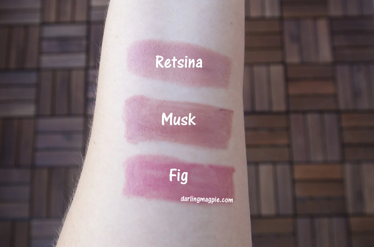 The Nudes ~ Bite Beauty Retsina, Bite Beauty Musk, Bite Beauty Fig