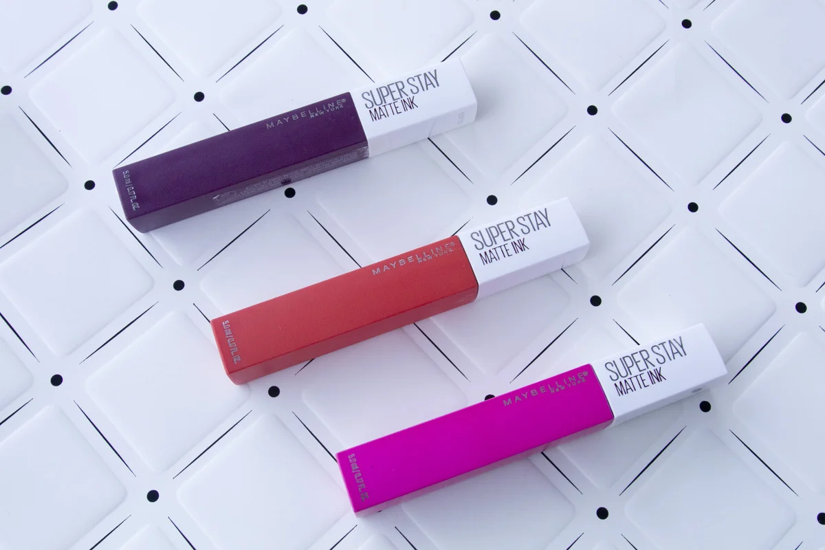 Maybelline Super Stay Matte Ink in Escapist, Heroine & Romantic