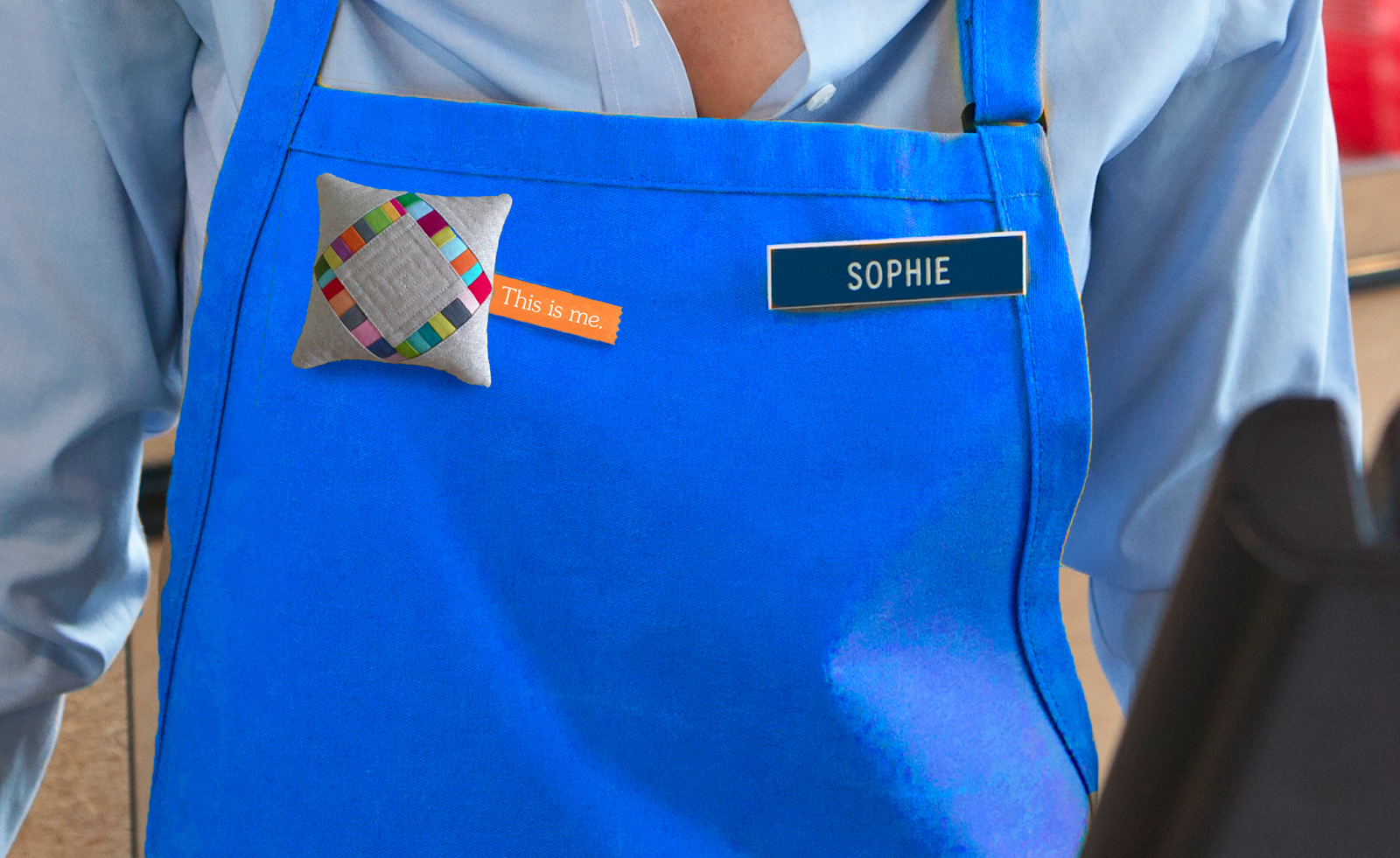 We turned all of Pier 1 employees pillows, generated from their Instagram feeds, into a personalized tag they wear in stores.