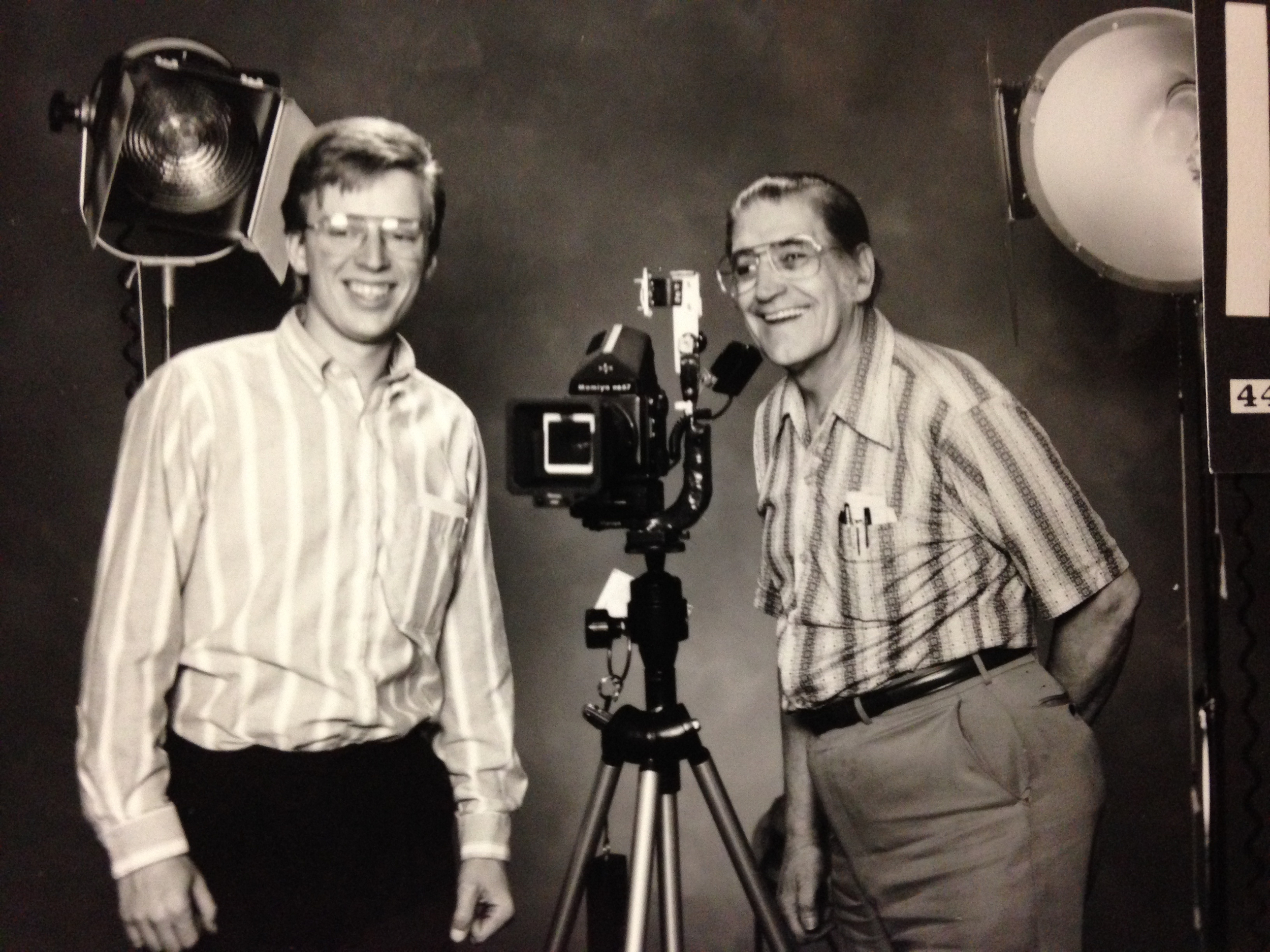 Here I am with my Portrait Guru, Artist Extraordinaire, Lois M. Ver Baere. The man that made me care about all things above. Circ 1989. He was 70, me, I was 12 (ish)...