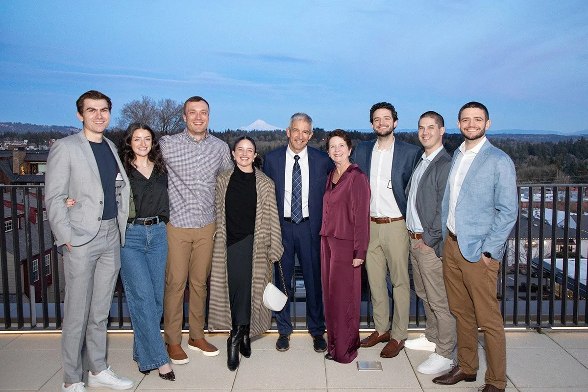 Group photo at a Lake Oswego awards event, captured by Studio B Photography