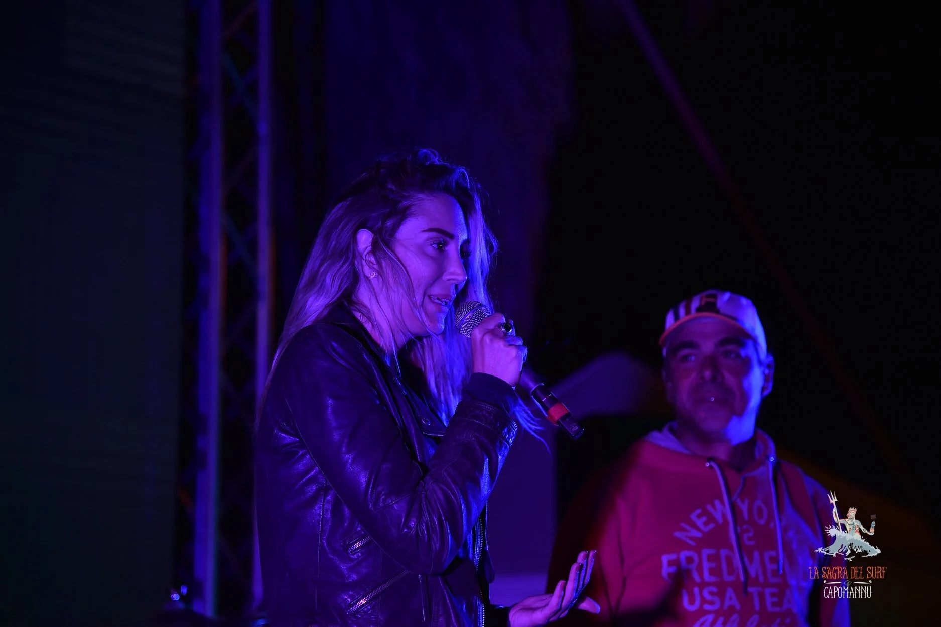 Presenting her film and book at the Sagra del Surf Festival 2019