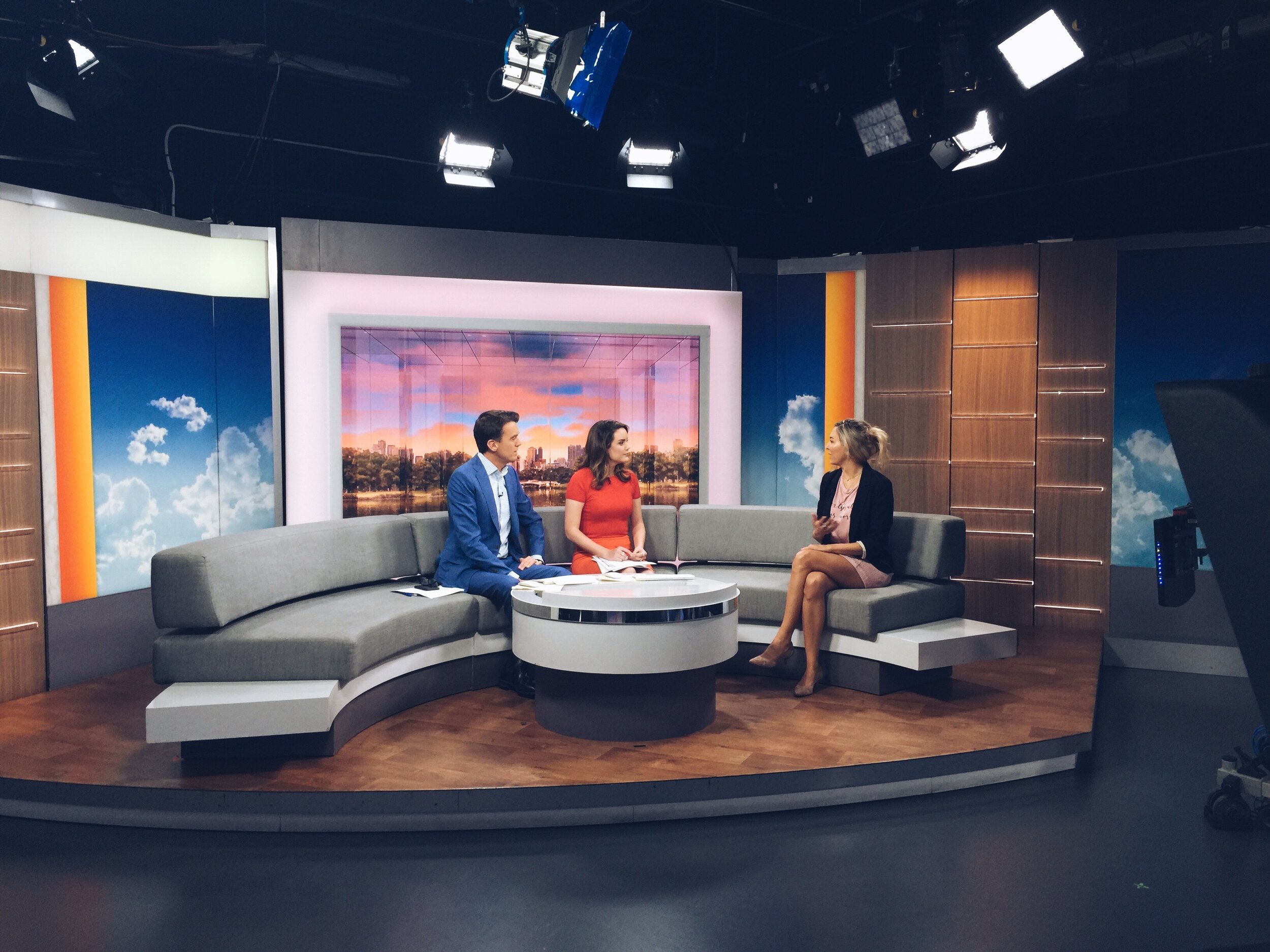 On ABC News Australia talking about her film Balentes cinemas tour